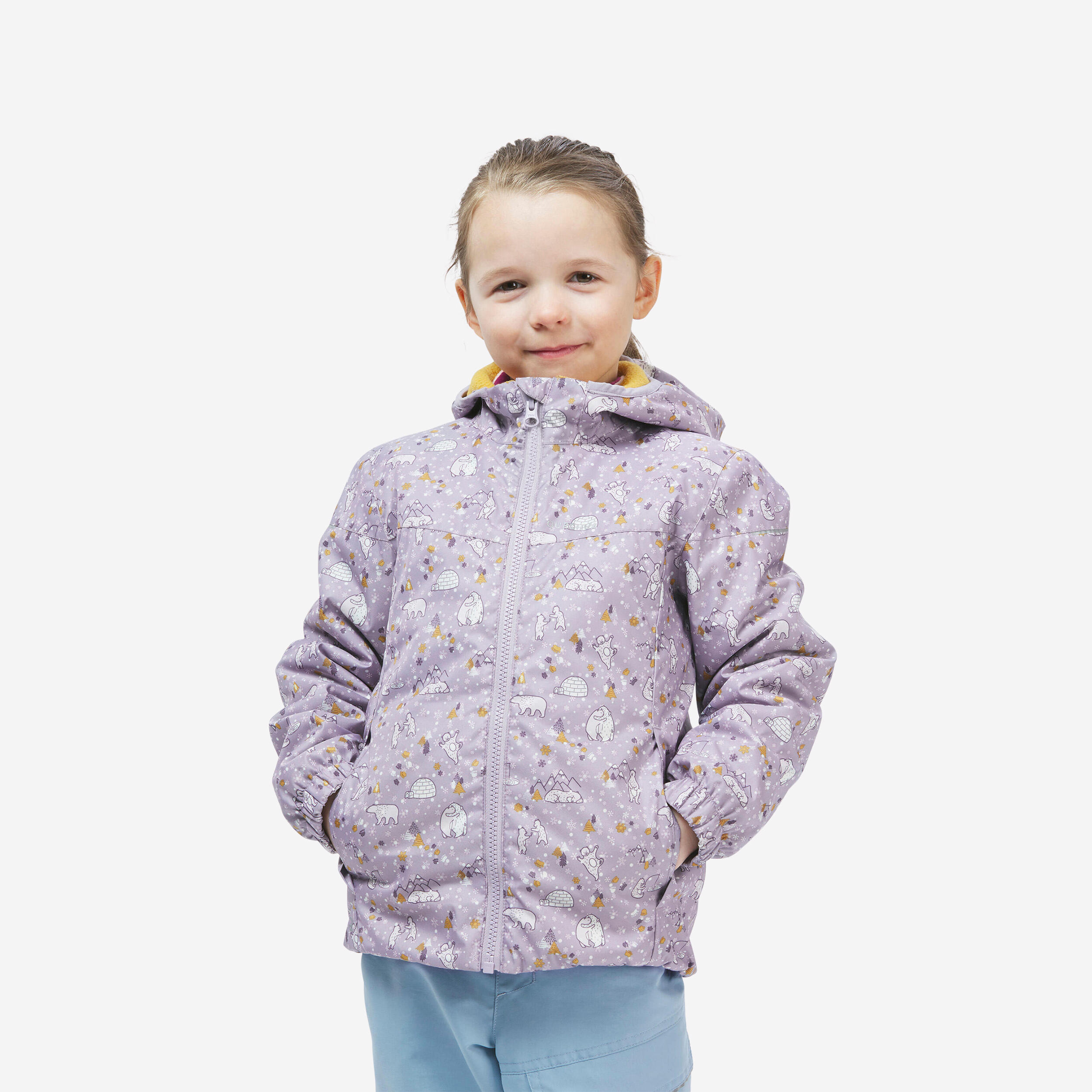 KIDS’ WATERPROOF WINTER HIKING JACKET -SH100 - AGE 2-6