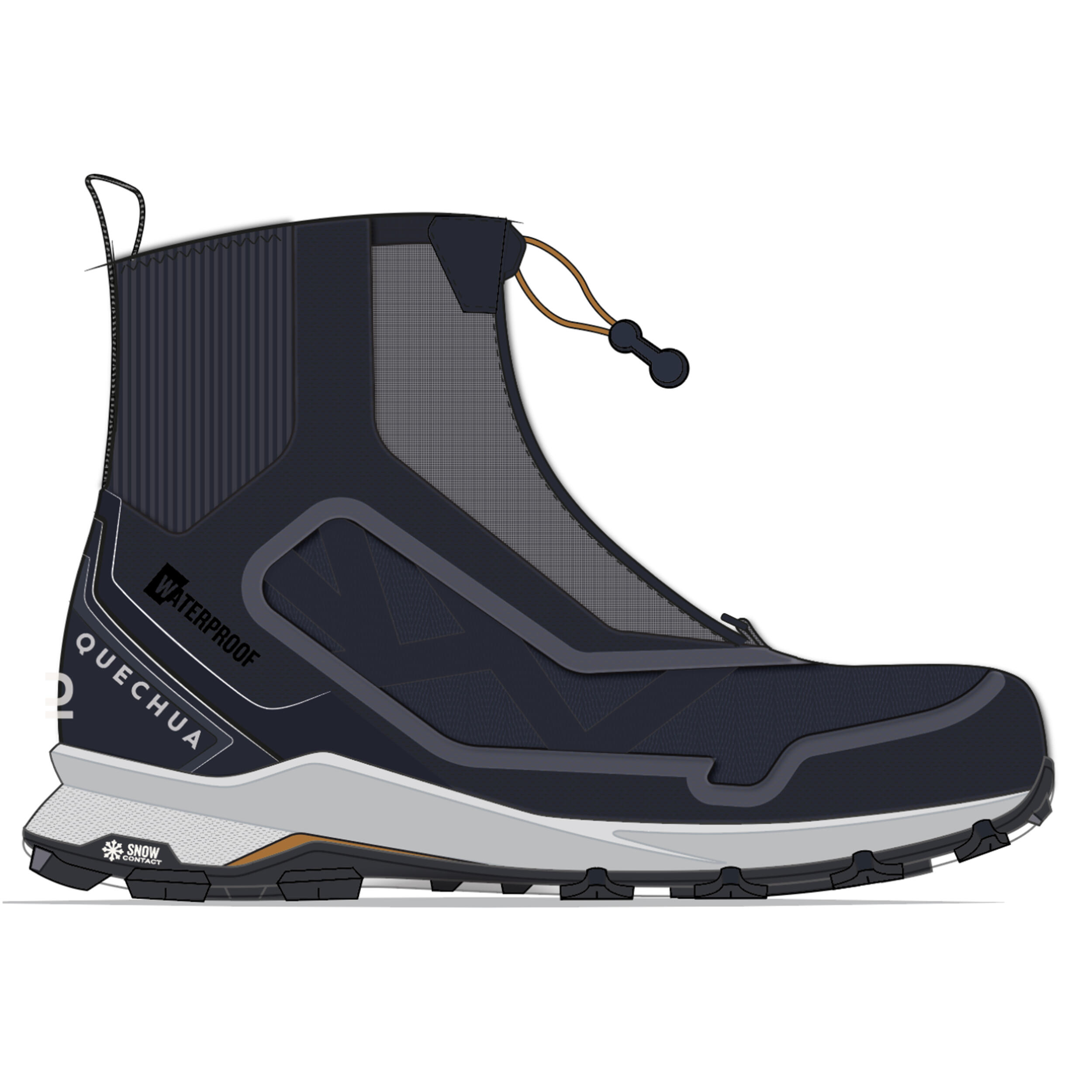 Women's warm and waterproof hiking boots - SH900 PRO MOUNTAIN