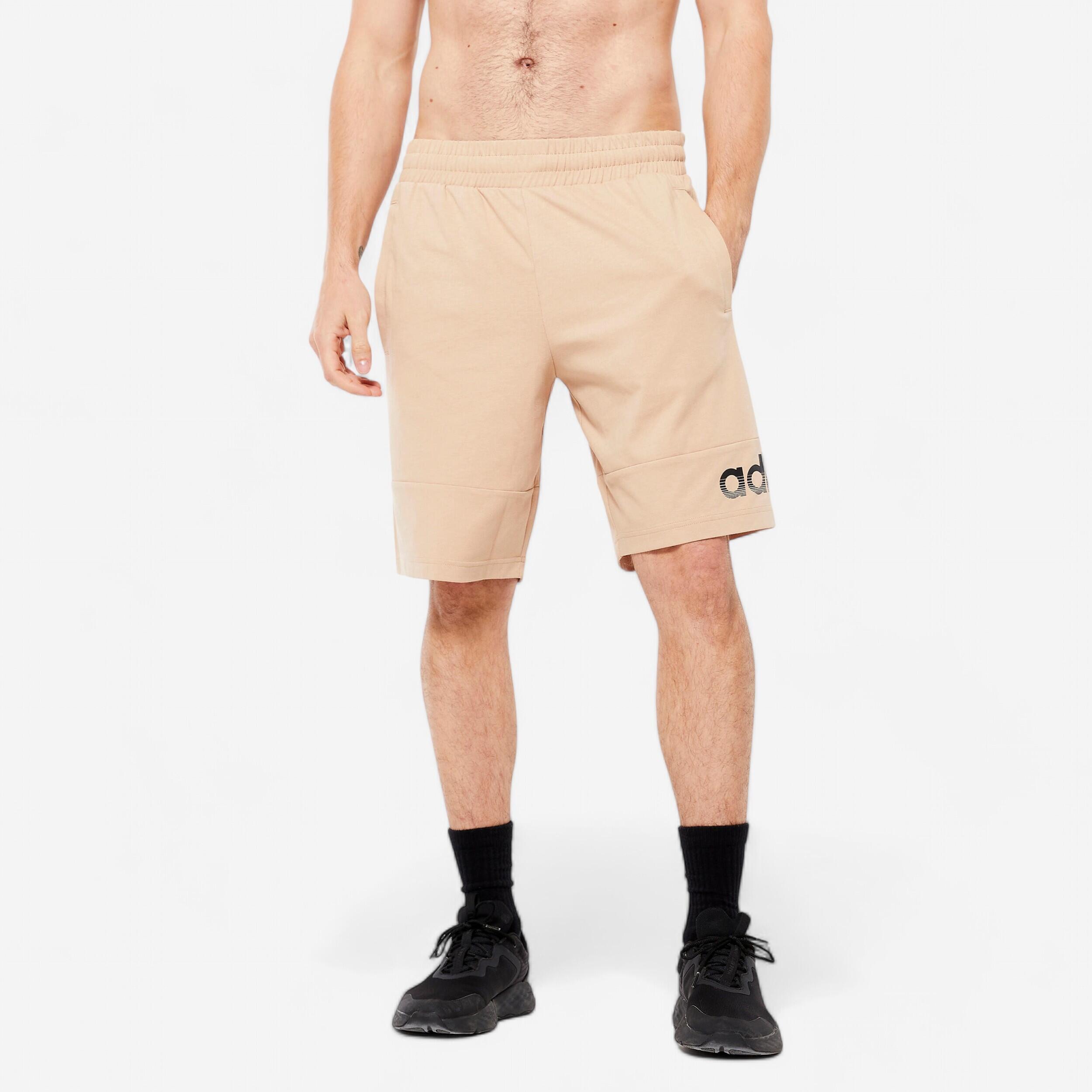 Men's Soft Training Fitness Shorts - Beige