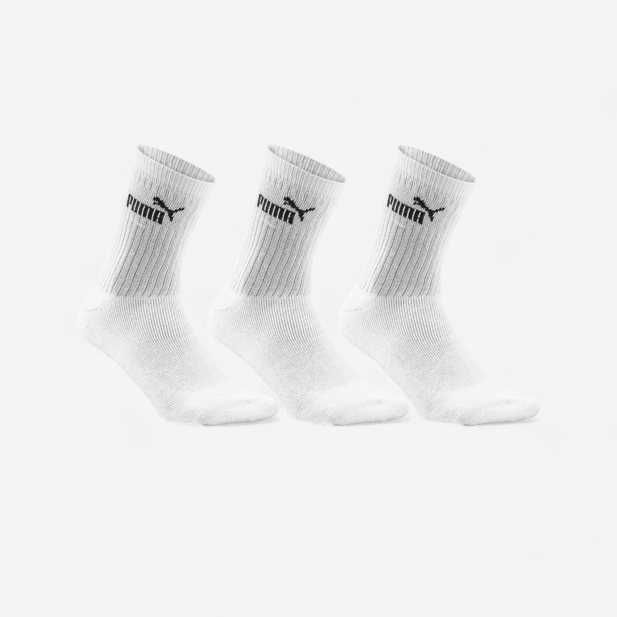High Socks Tri-Pack - White