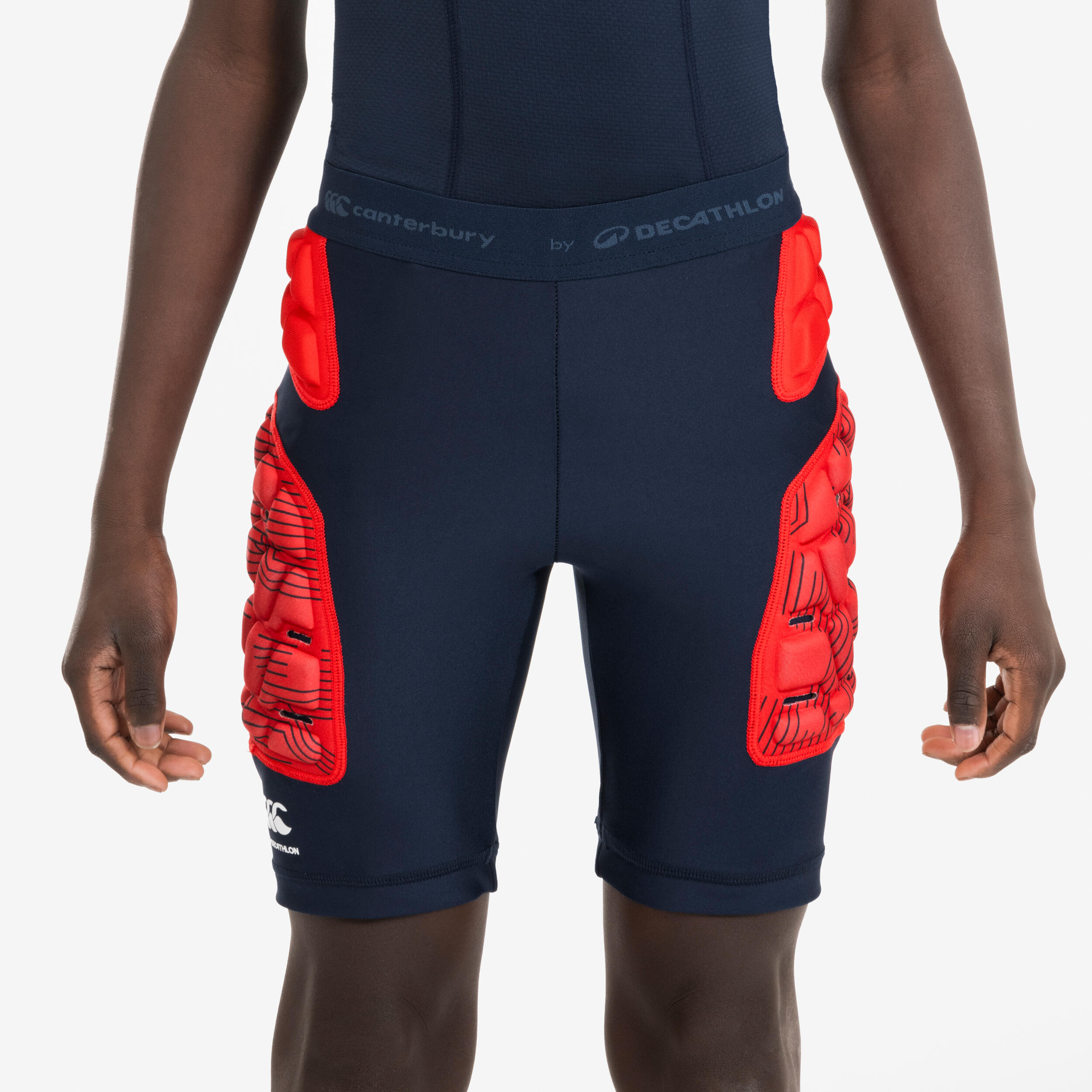 Kids' Protective Rugby Undershorts R500 - Blue