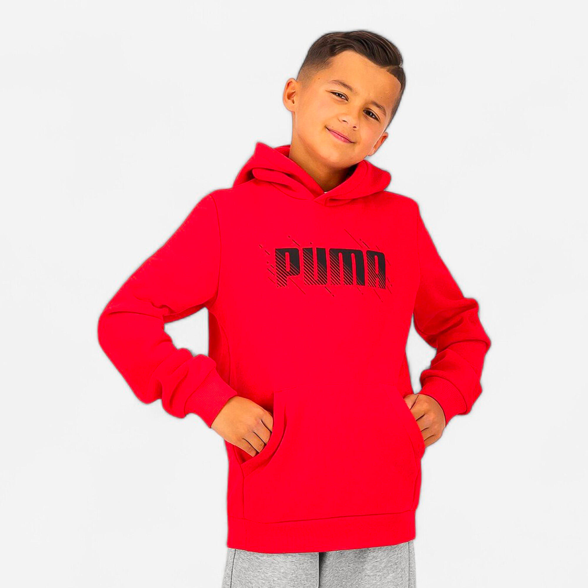 Kids' Hoodie - Red Print