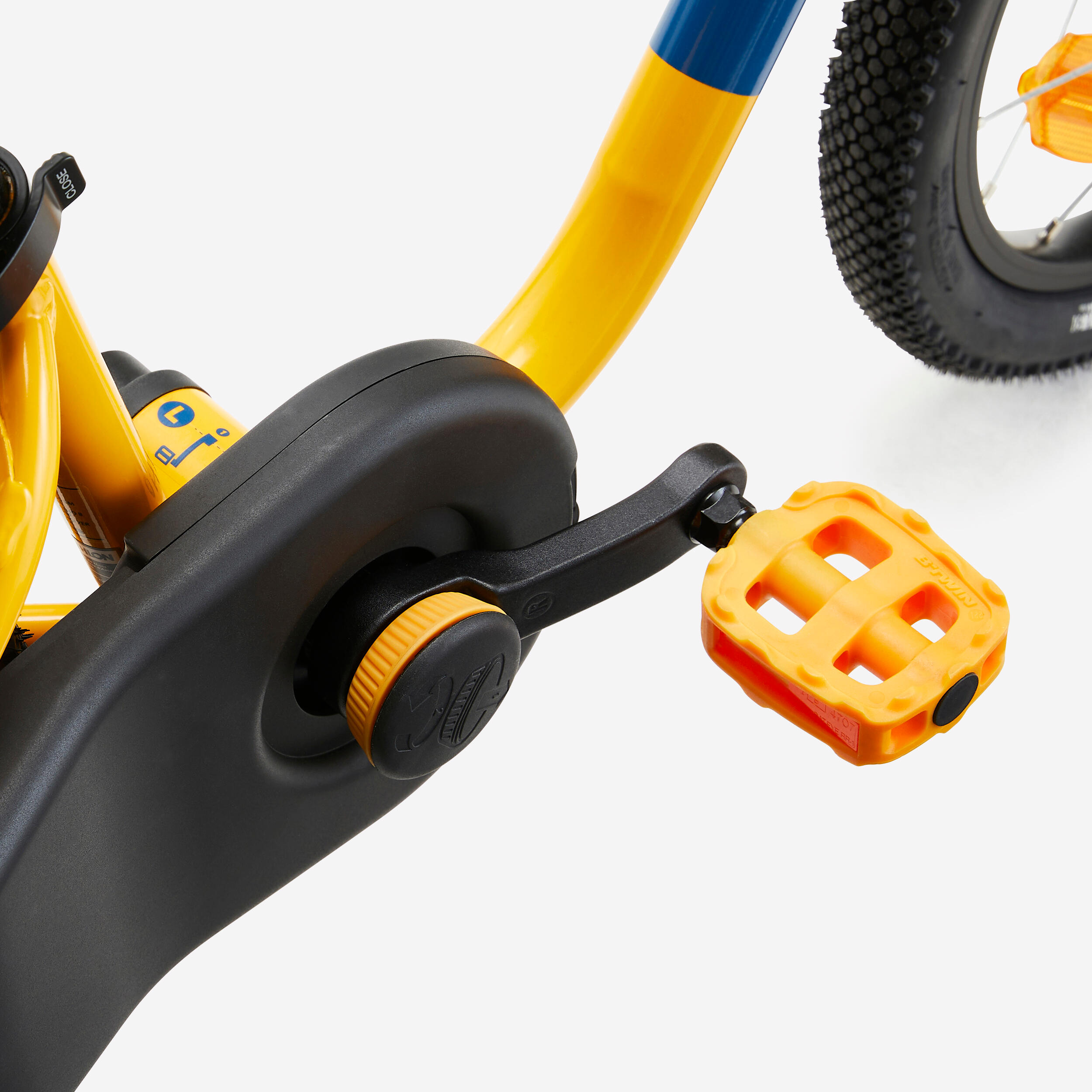 Kids' 3-5 Years 2-in-1 14-Inch Balance Bike Discover 500 - Yellow