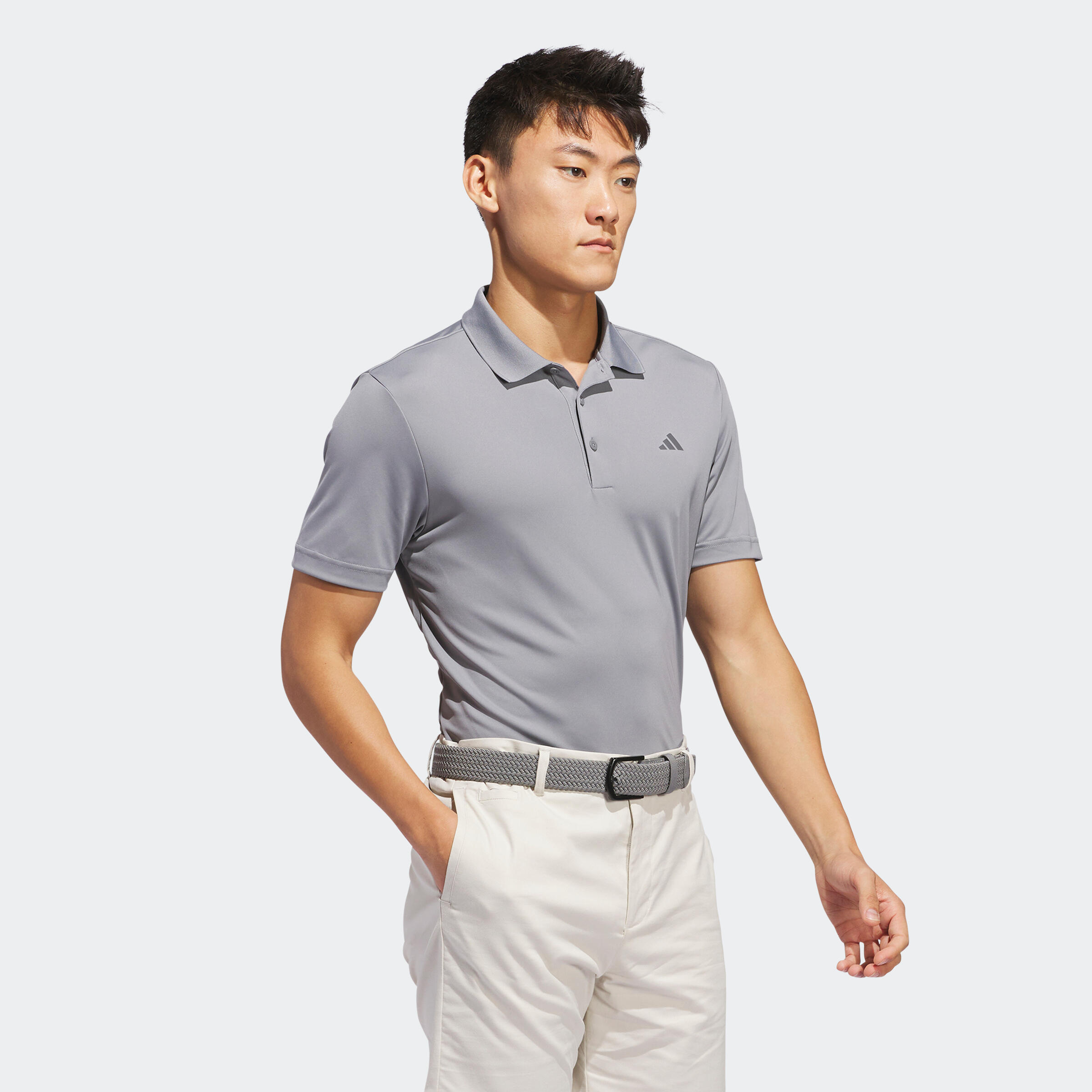 Men's golf short sleeve polo shirt - Adidas grey