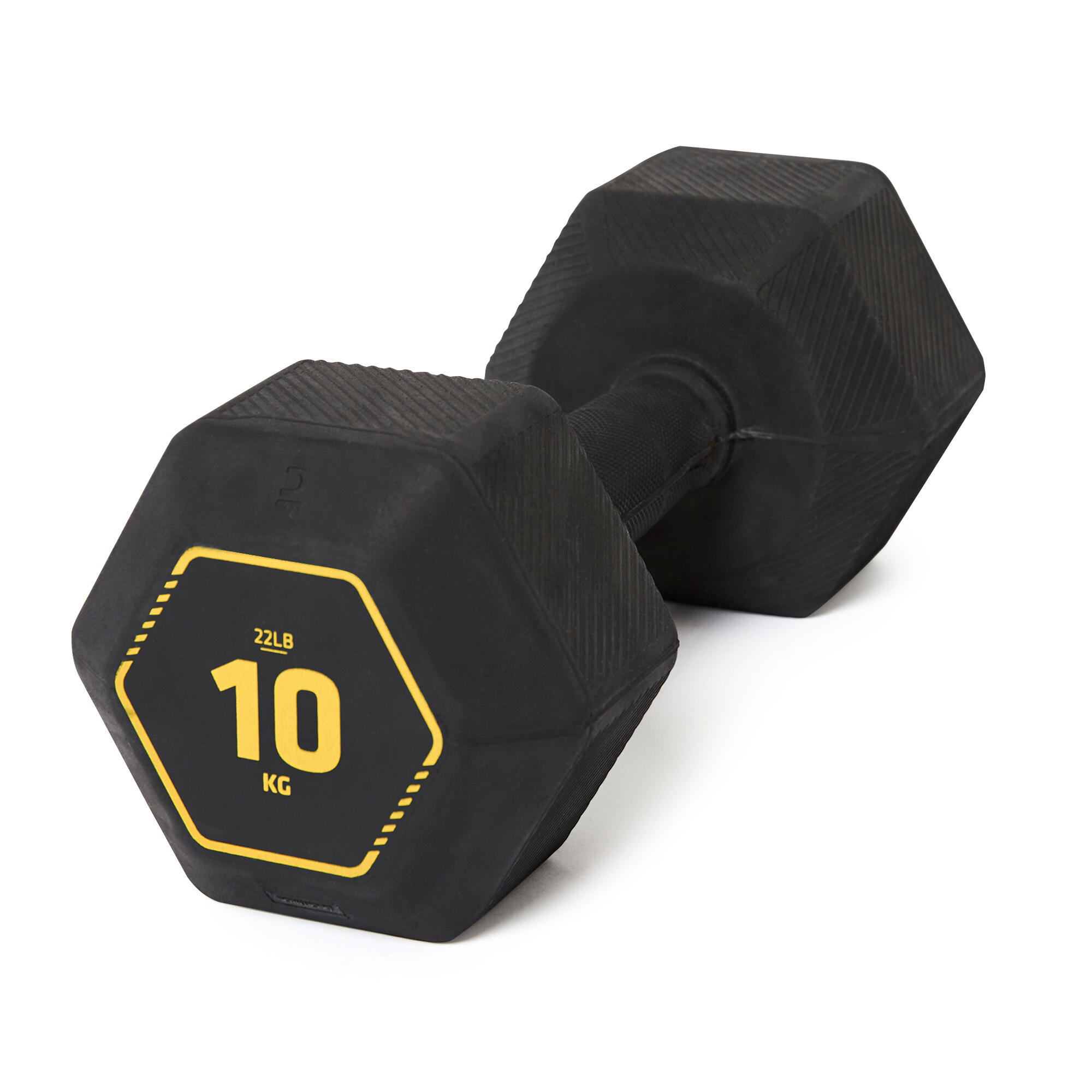 Cross Training and Weight Training Hex Dumbbell 10 kg - Black