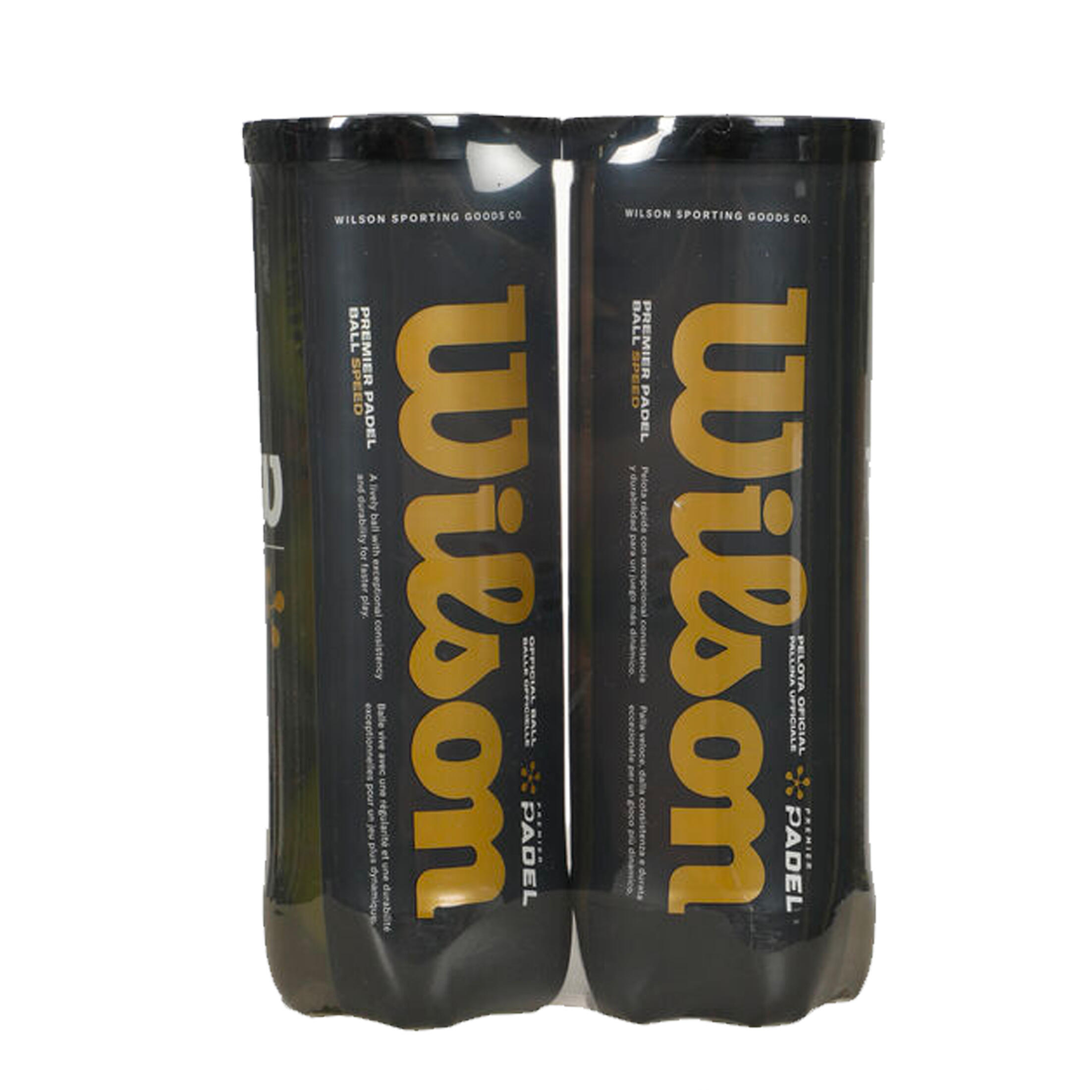 Pressurised Padel Balls Premier Padel - Pack of 2 Tubes of 3 Balls