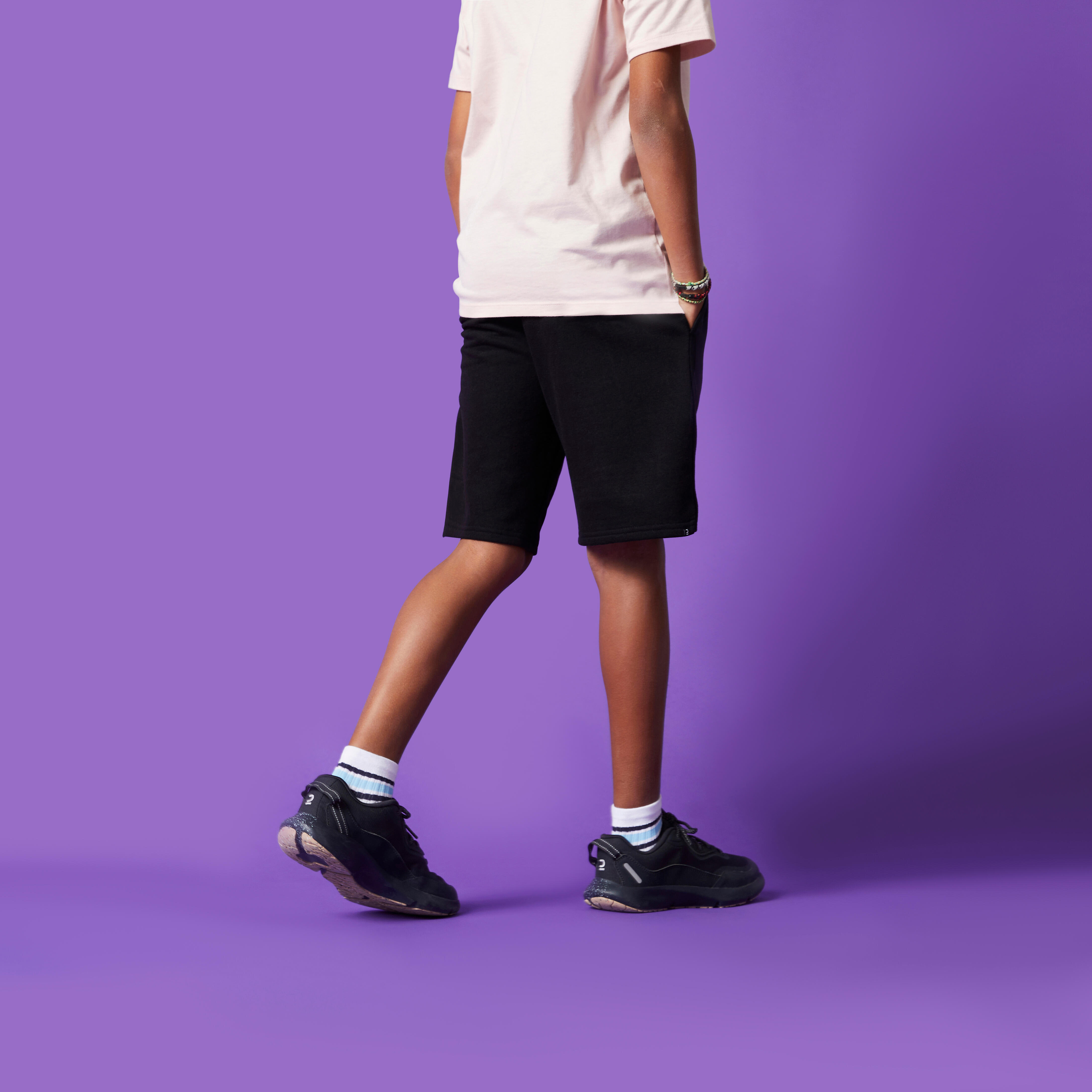Kids' Unisex Cotton Shorts - Black