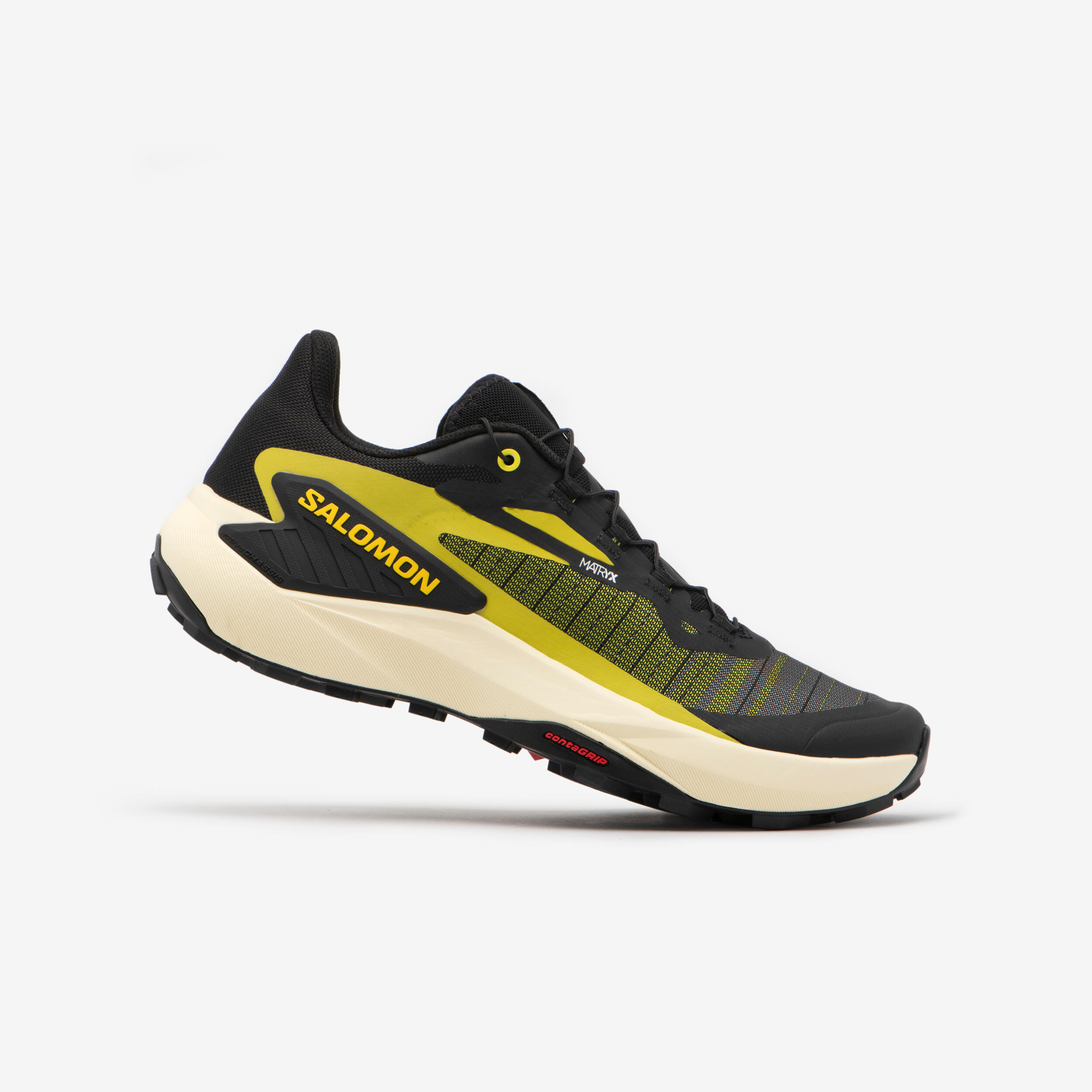 MEN'S SALOMON GENESIS TRAIL RUNNING SHOES - BLACK