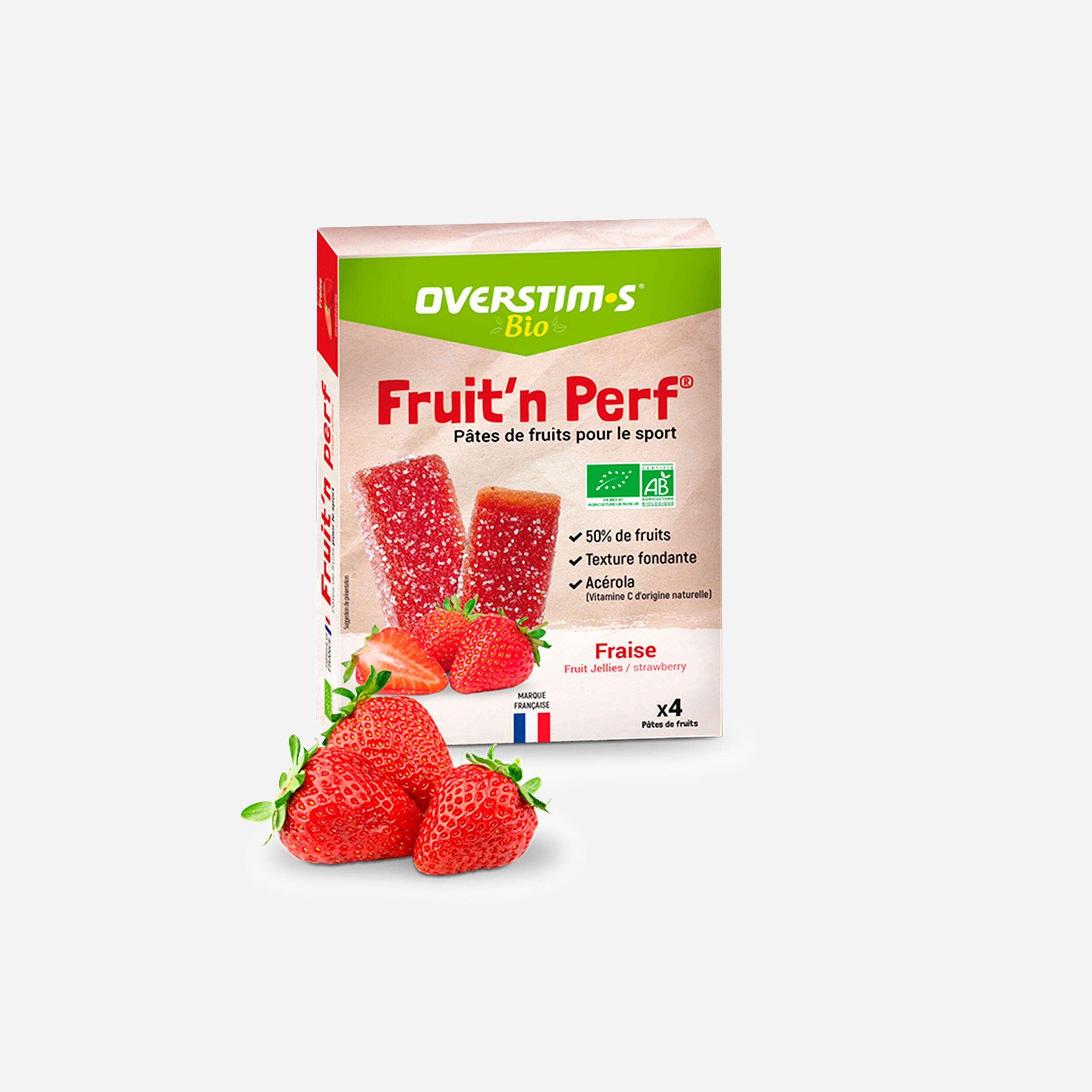 Fruit Jelly Overstims 4x25g - Bio strawberry