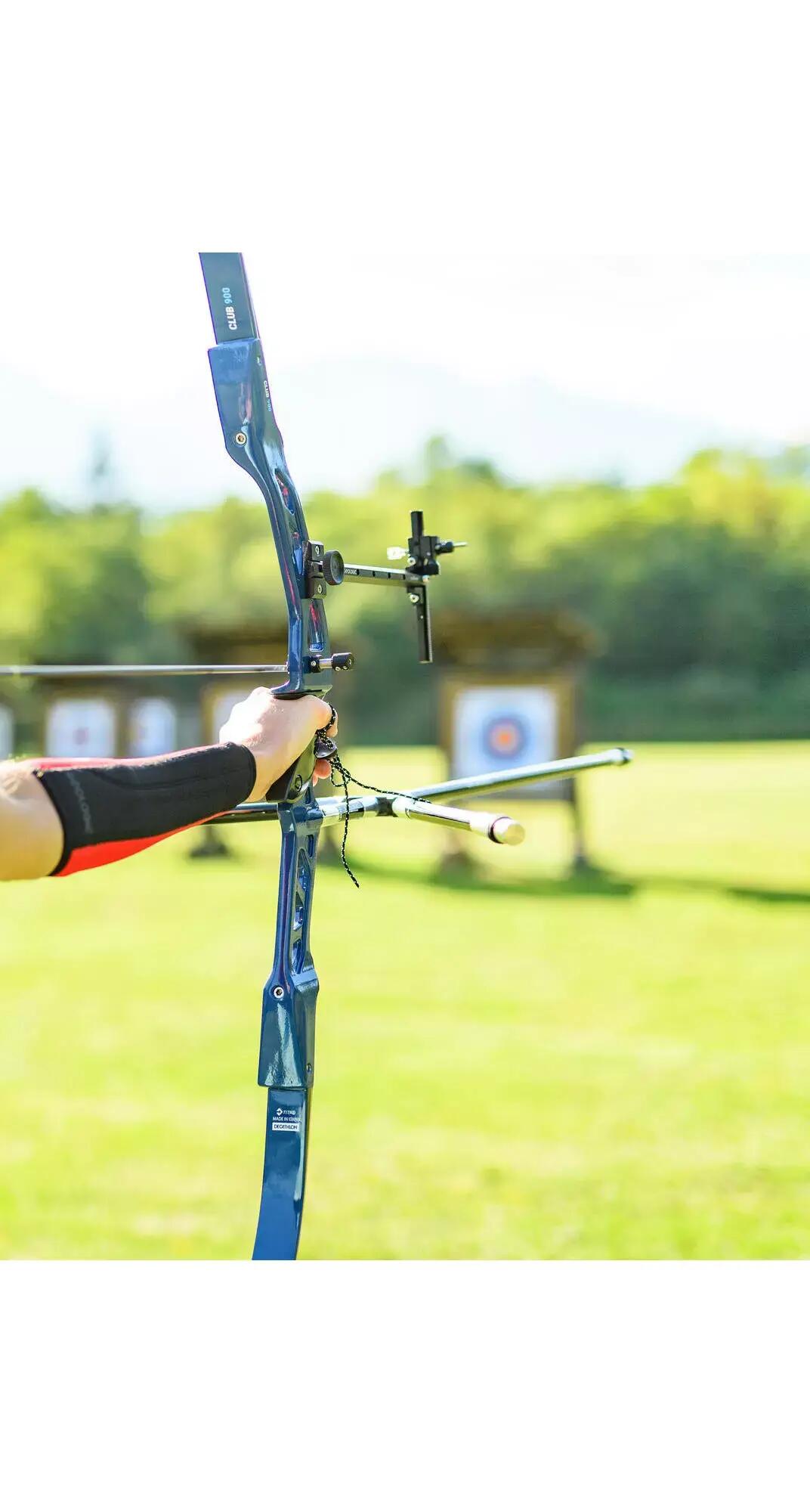 Long Archery Armguard Club 700 - Red/Black