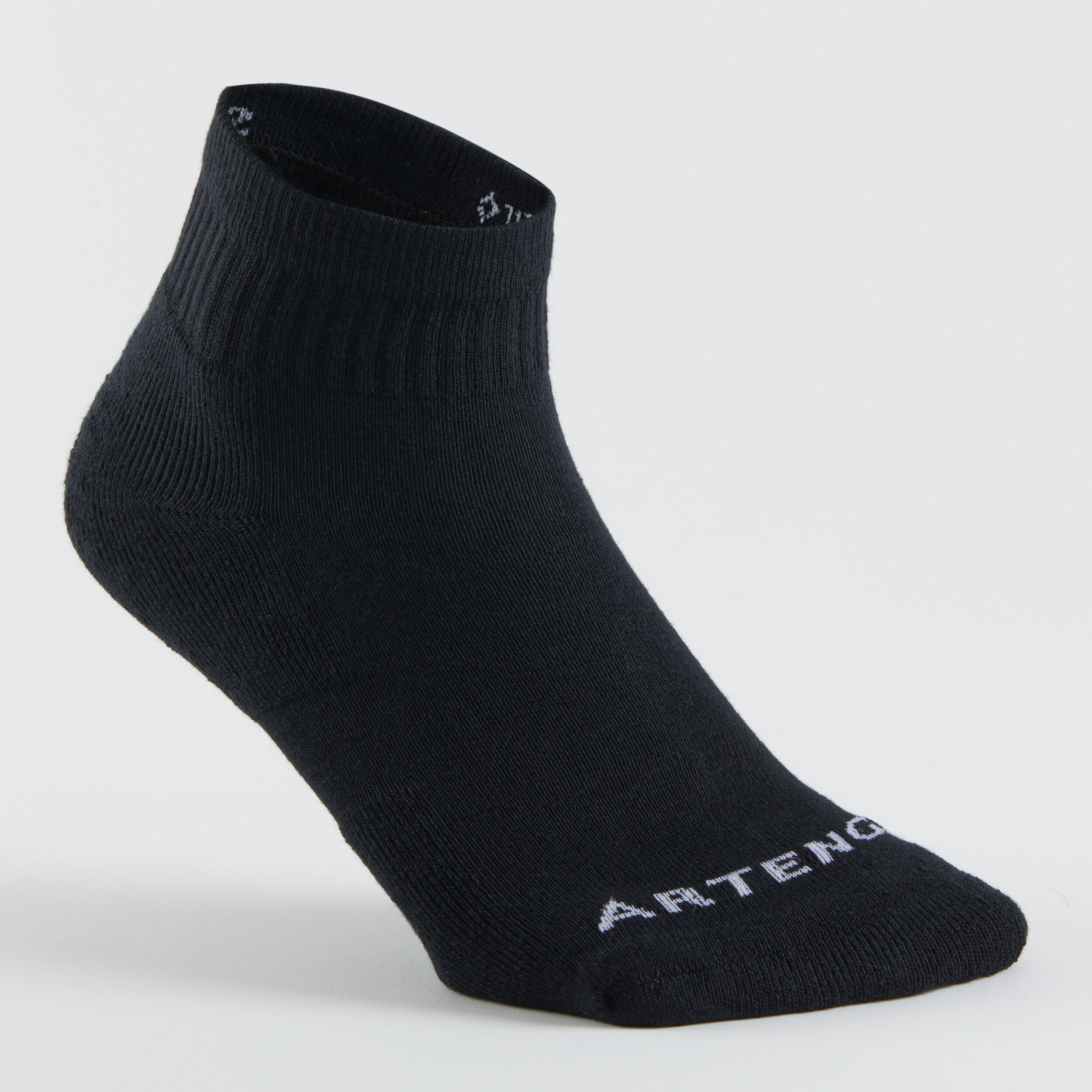 Mid Tennis Socks RS 100 Tri-Pack - Black