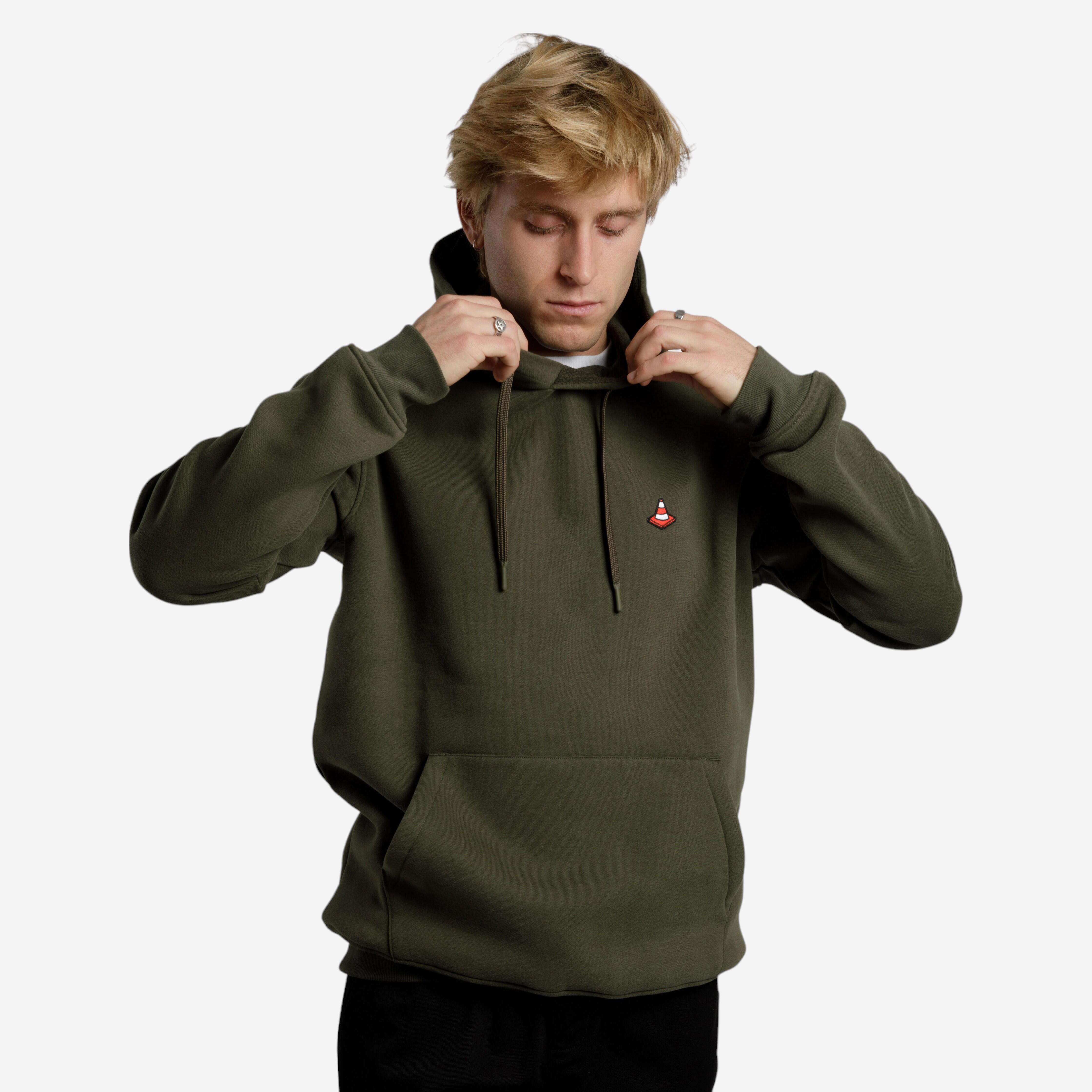 Skateboard Sweatshirt HD500 Robust- Khaki