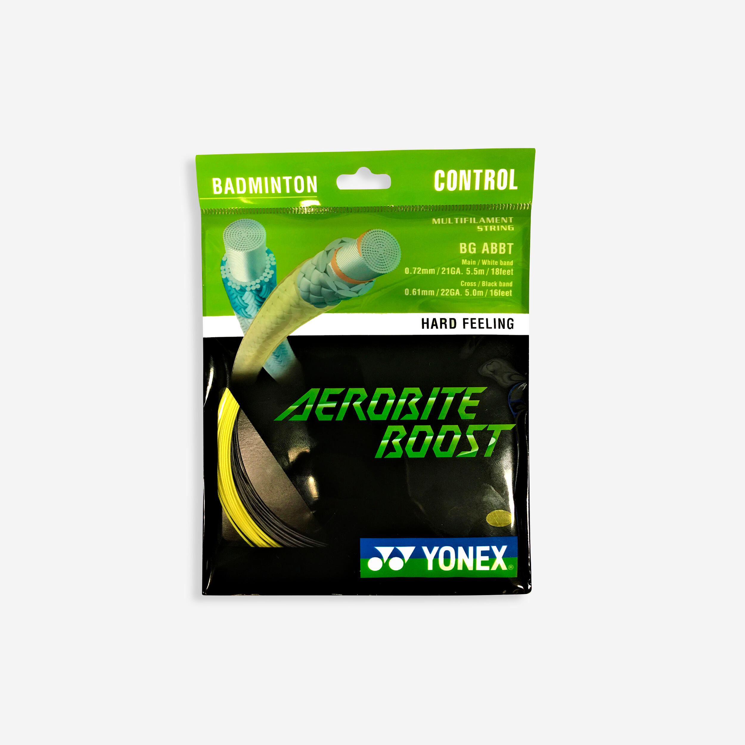 Badminton Stringing Aerobite Boost - Black/Yellow
