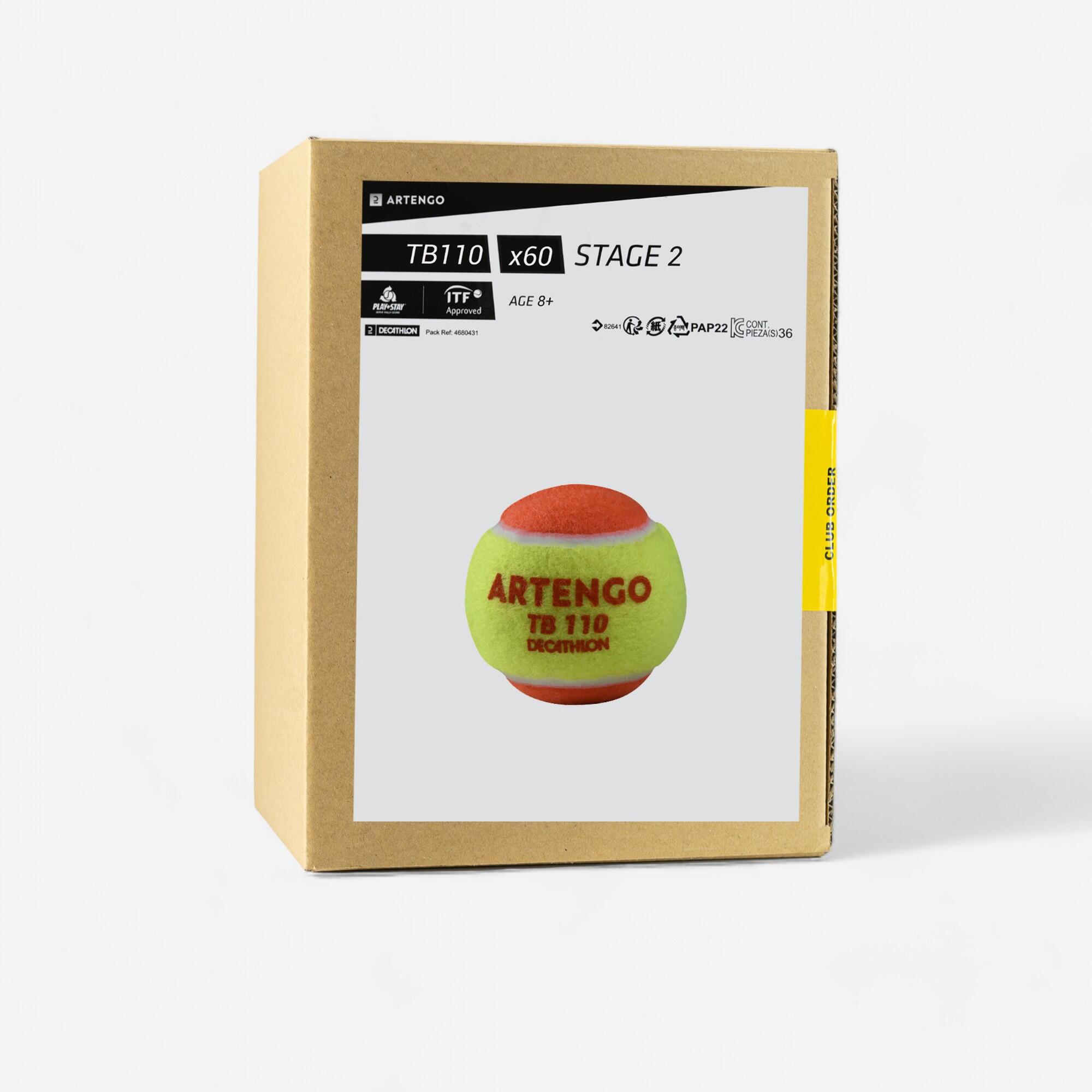Tennis Balls TB110 x 60 - Orange