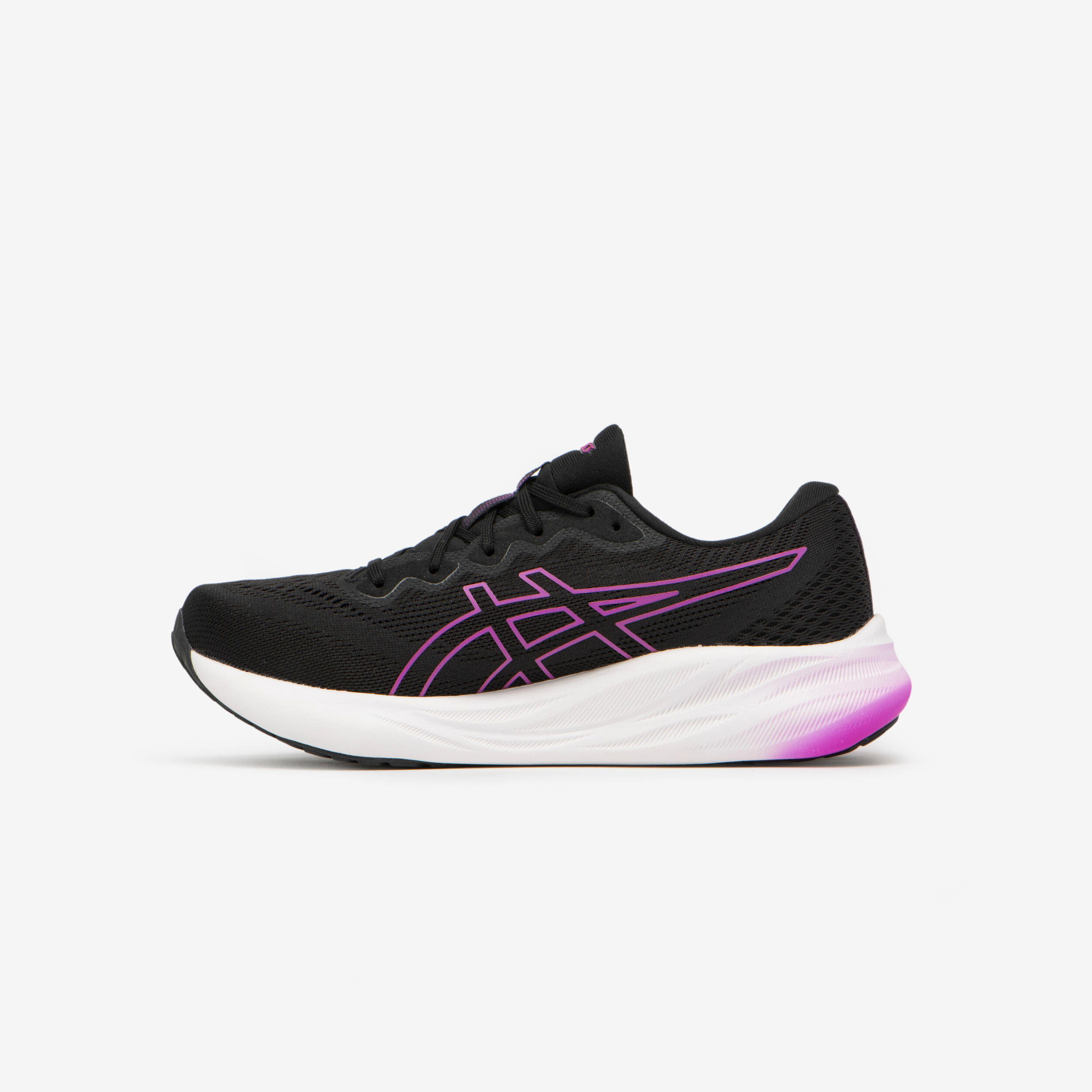 WOMAN'S ASICS GEL-PULSE 15 RUNNING SHOES - BLACK PURPLE