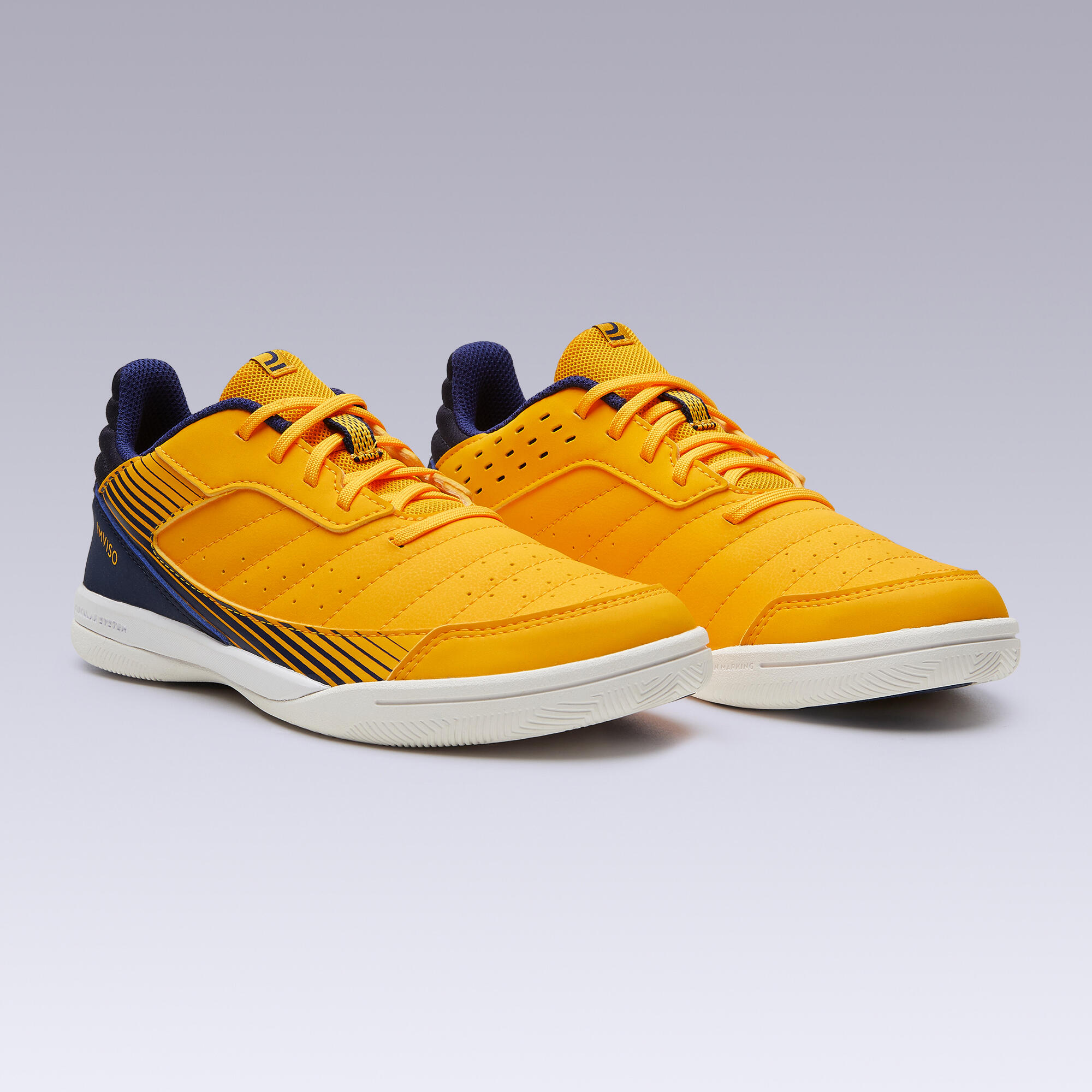 Kids' Futsal Trainers Eskudo 500 JR - Yellow/Blue