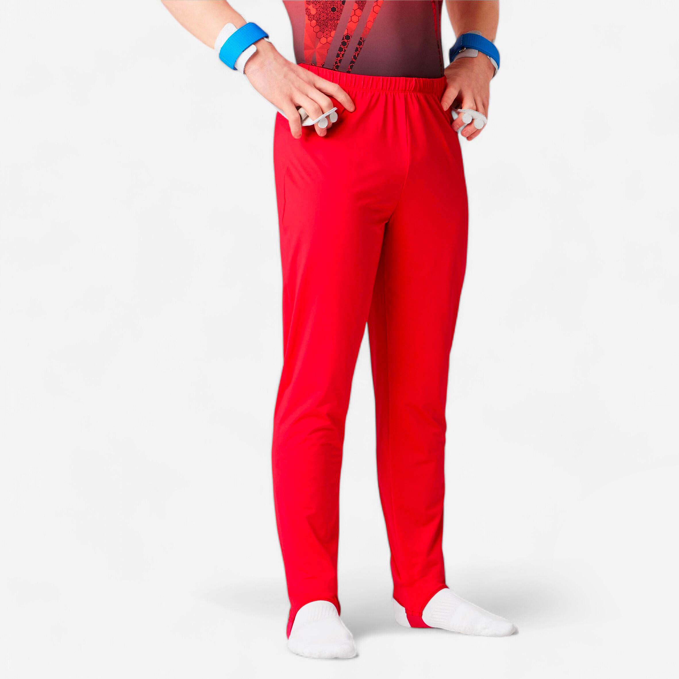 Boys' Gymnastics Stirrup Pants - Red