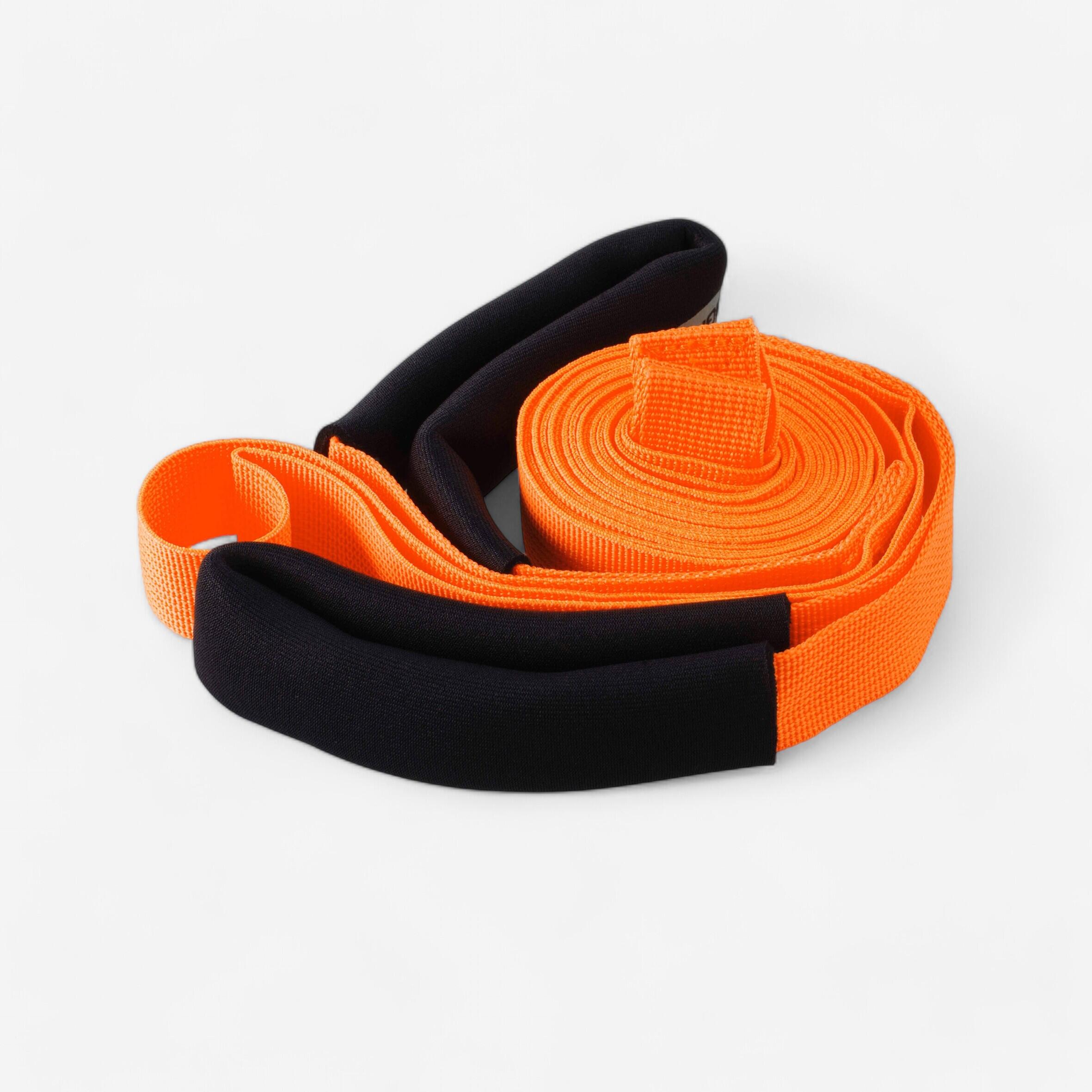 Game dragging cord 150 kg - orange