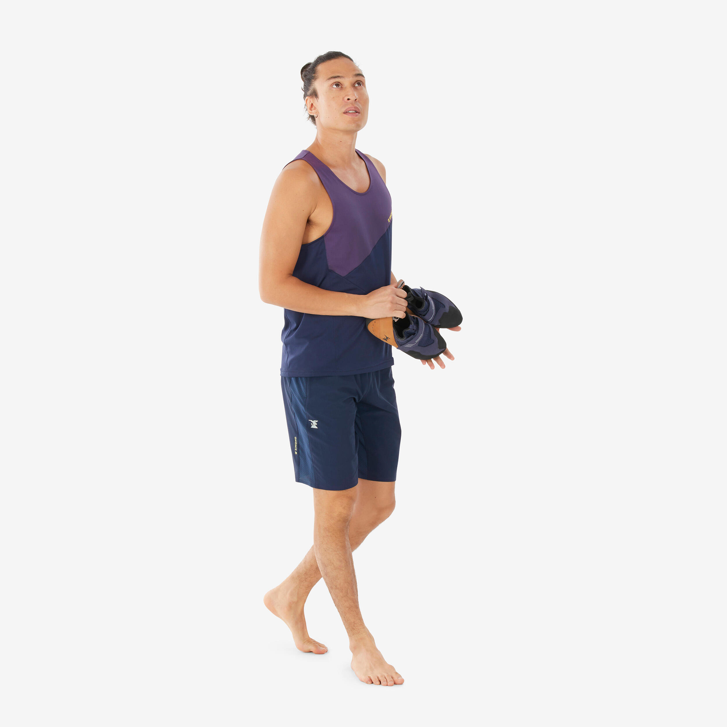 MEN’S INDOOR CLIMBING SHORTS EDGE - NAVY BLUE