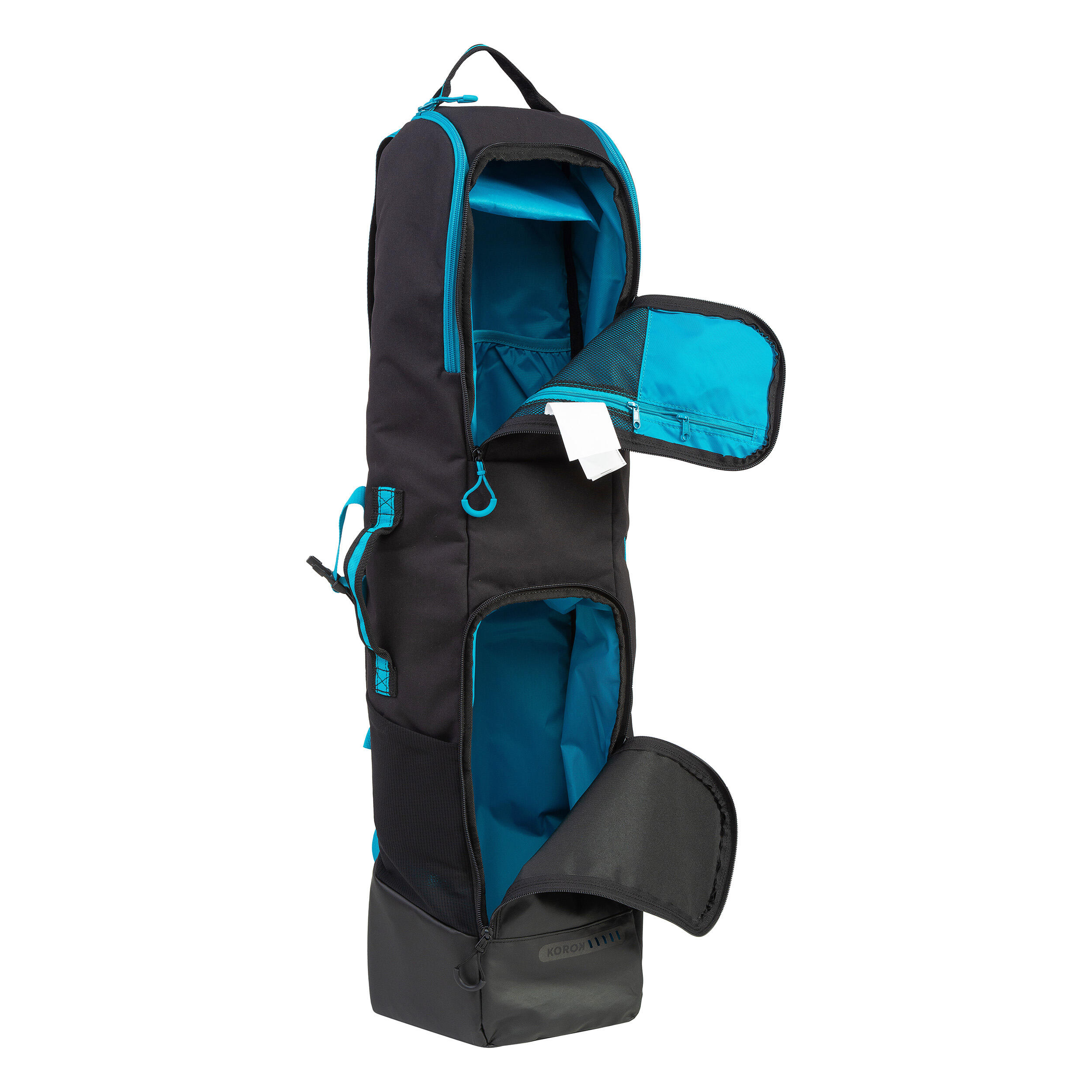 Kids' Medium-Volume Field Hockey Stick Bag FH500 - Black/Blue (Stick--32