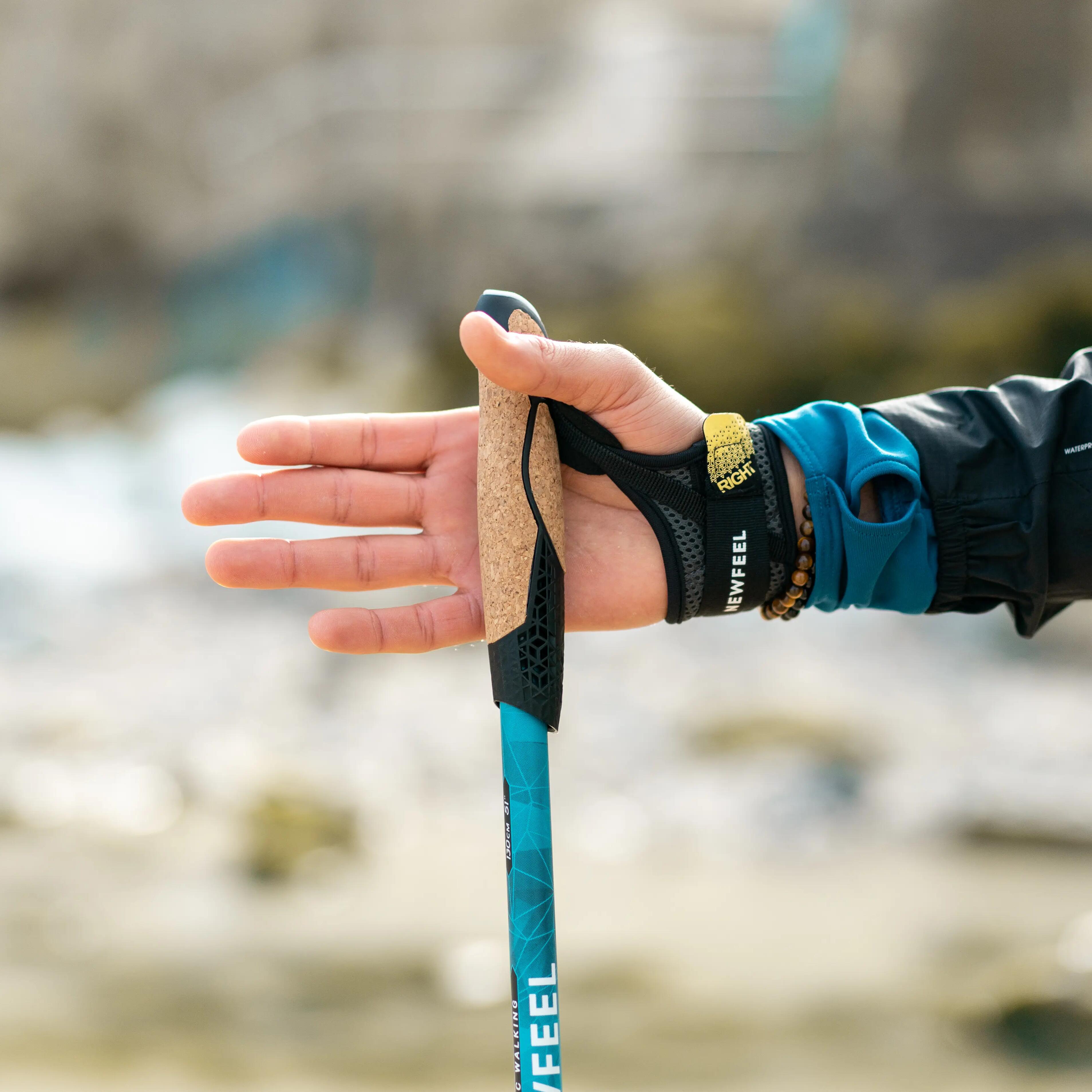 Nordic walking pole cork handle