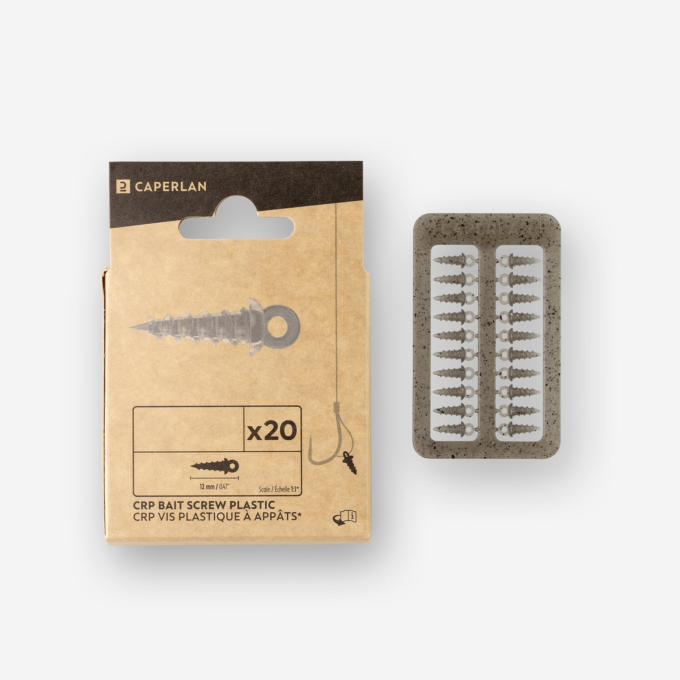 Carp fishing plastic bait screw