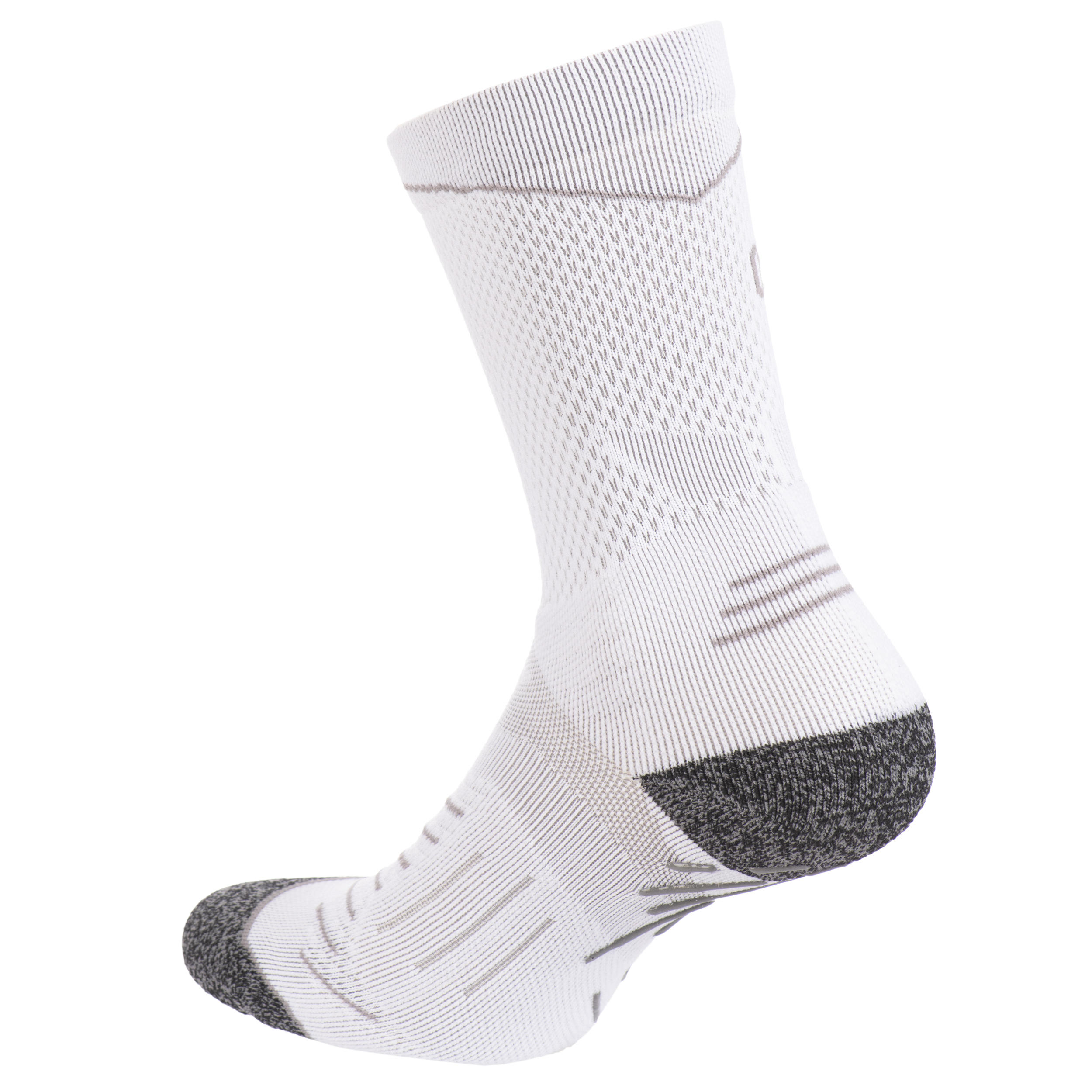 Adult Non-Slip Mid-Cut Rugby Socks R500 - White