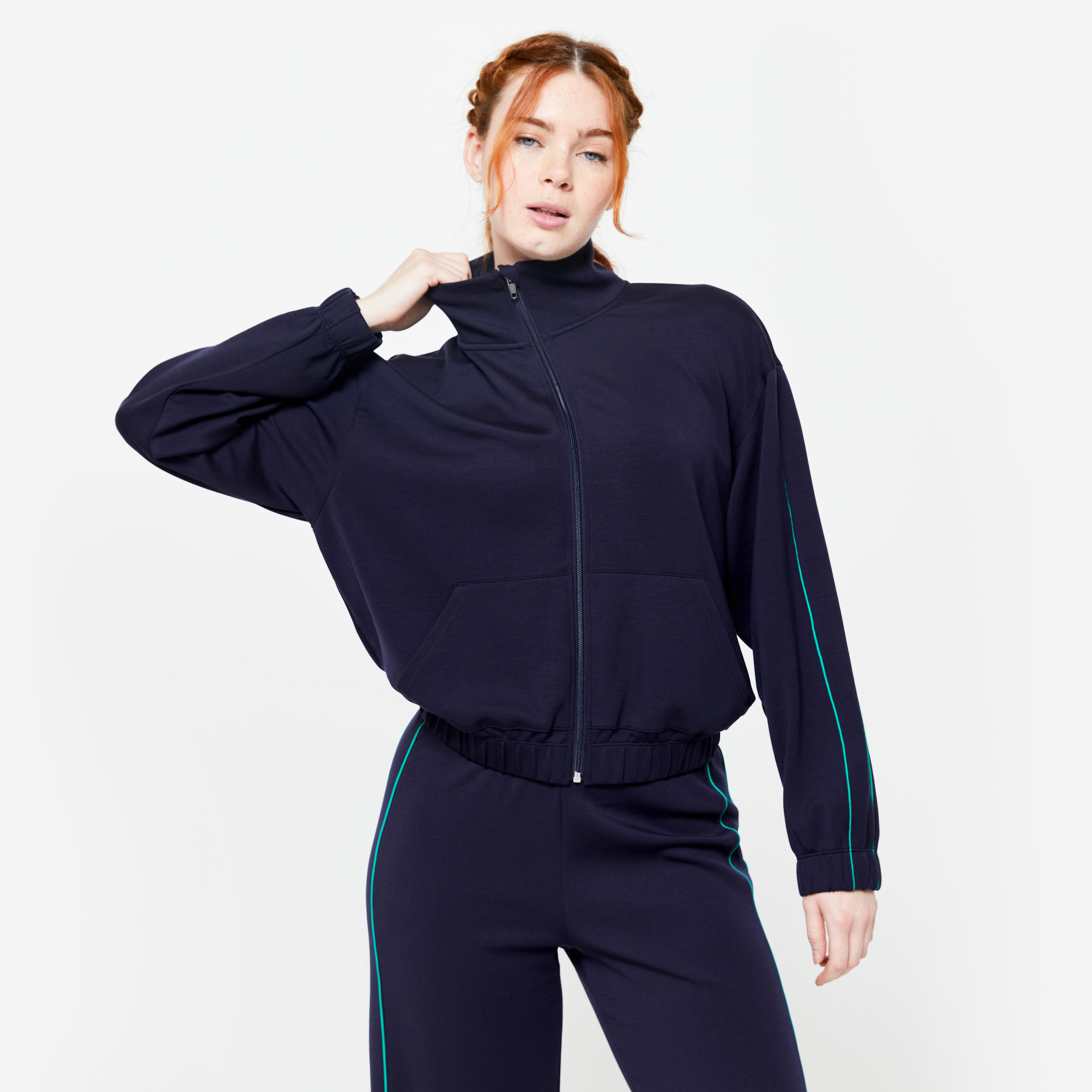 Short Jacket Heritage - Navy & Green Piping