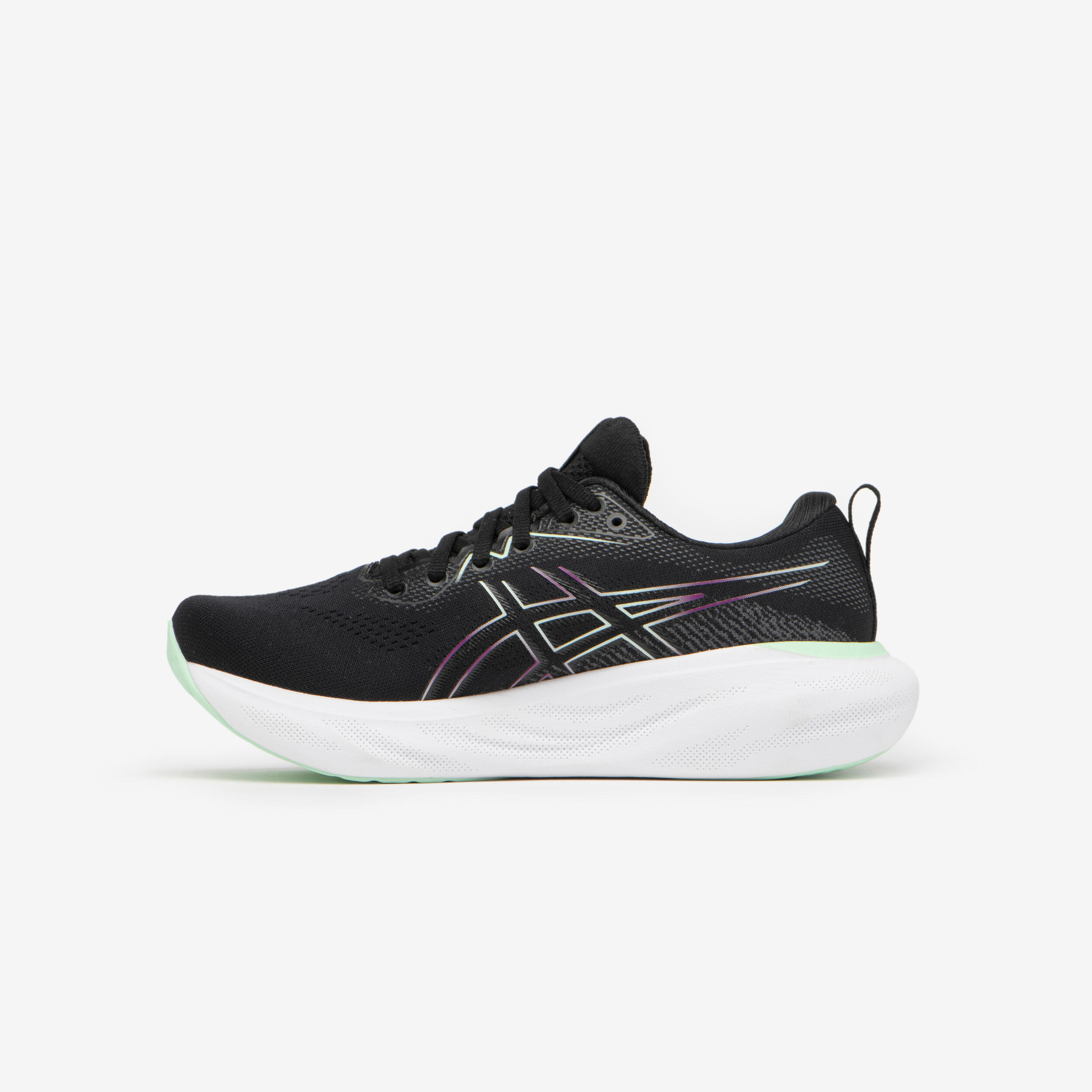 WOMEN'S ASICS GEL-ZIRUSS 8 RUNNING SHOES - BLACK PURPLE