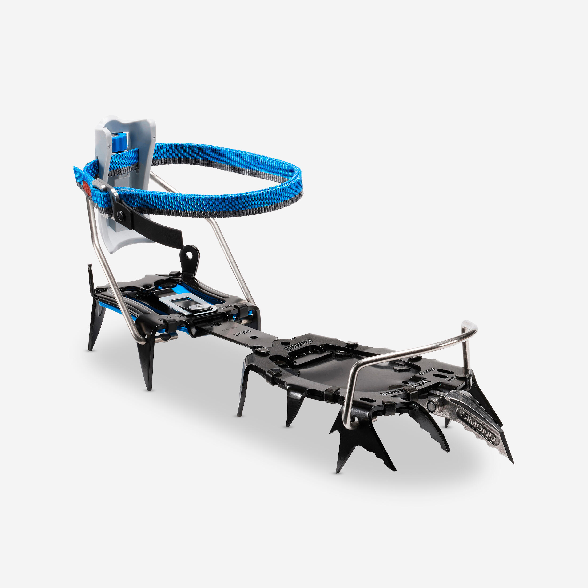 Single-point mountaineering CRAMPONS - AUTOMATIC MONOCEROS