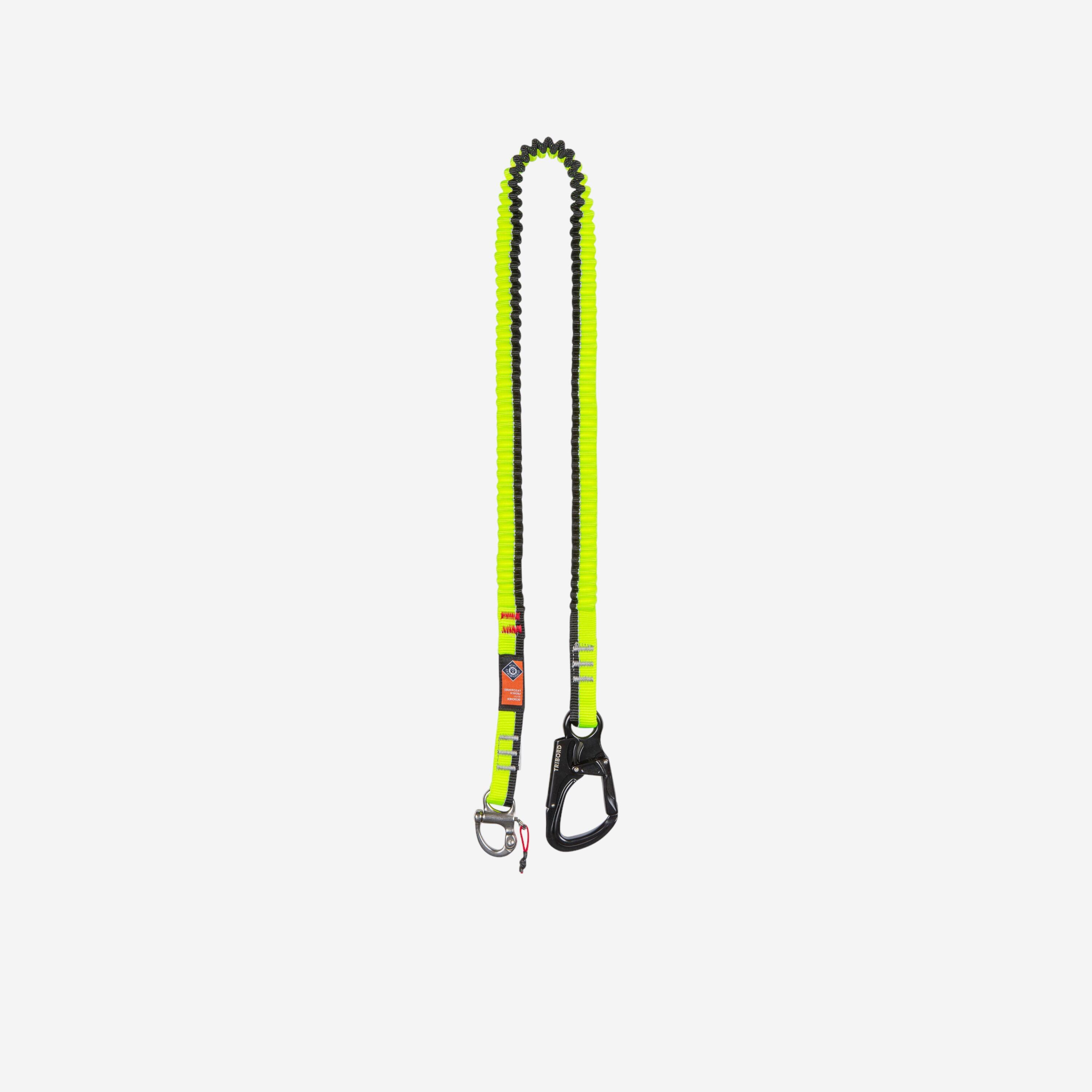 Sailing Elastic Tether 2 metres - Neon Yellow / Black