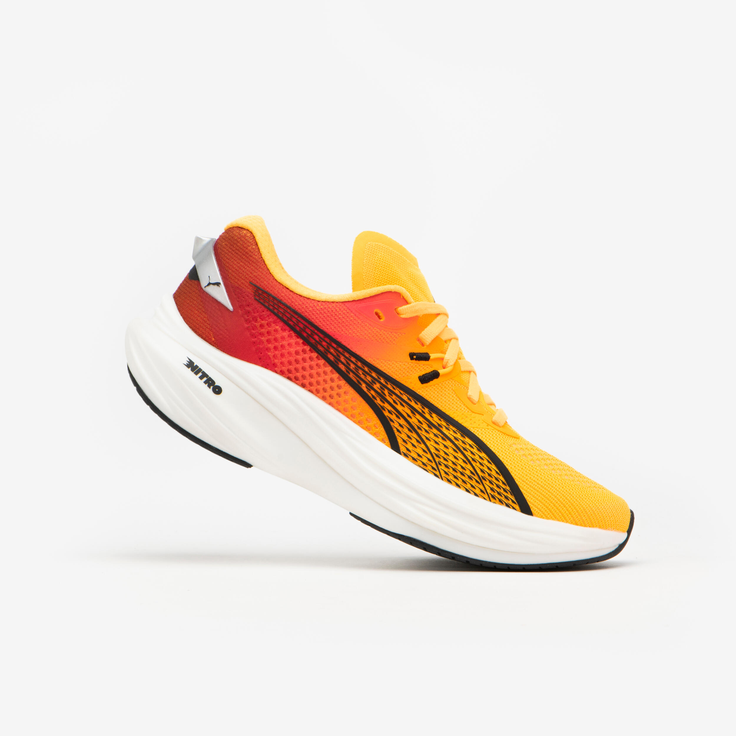 WOMEN'S DEVIATE NITRO 3 PUMA RUNNING SHOES - FIREGLOW
