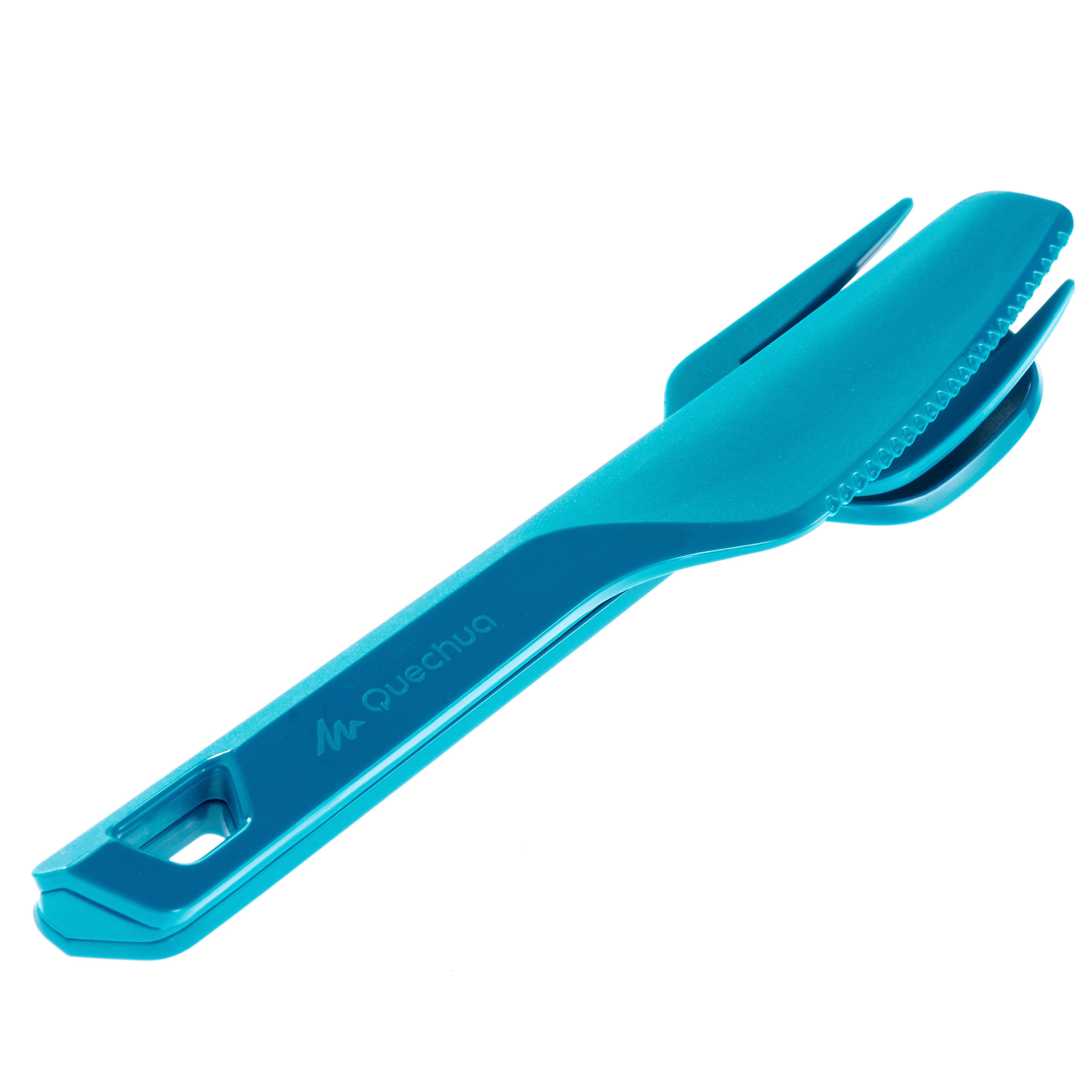 Outdoor Cutlery Set (Knife  Fork  Spoon) - Blue