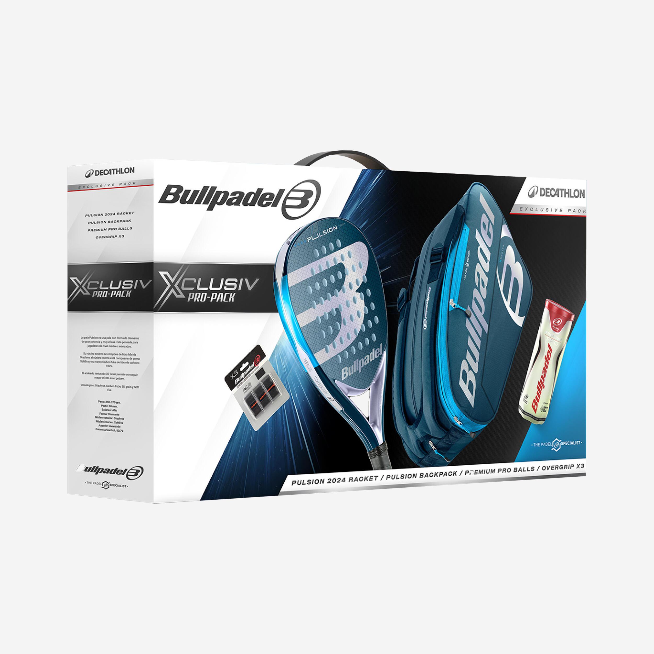 Christmas Pack Pulsion - Racket + Backpack + Balls and Overgrips