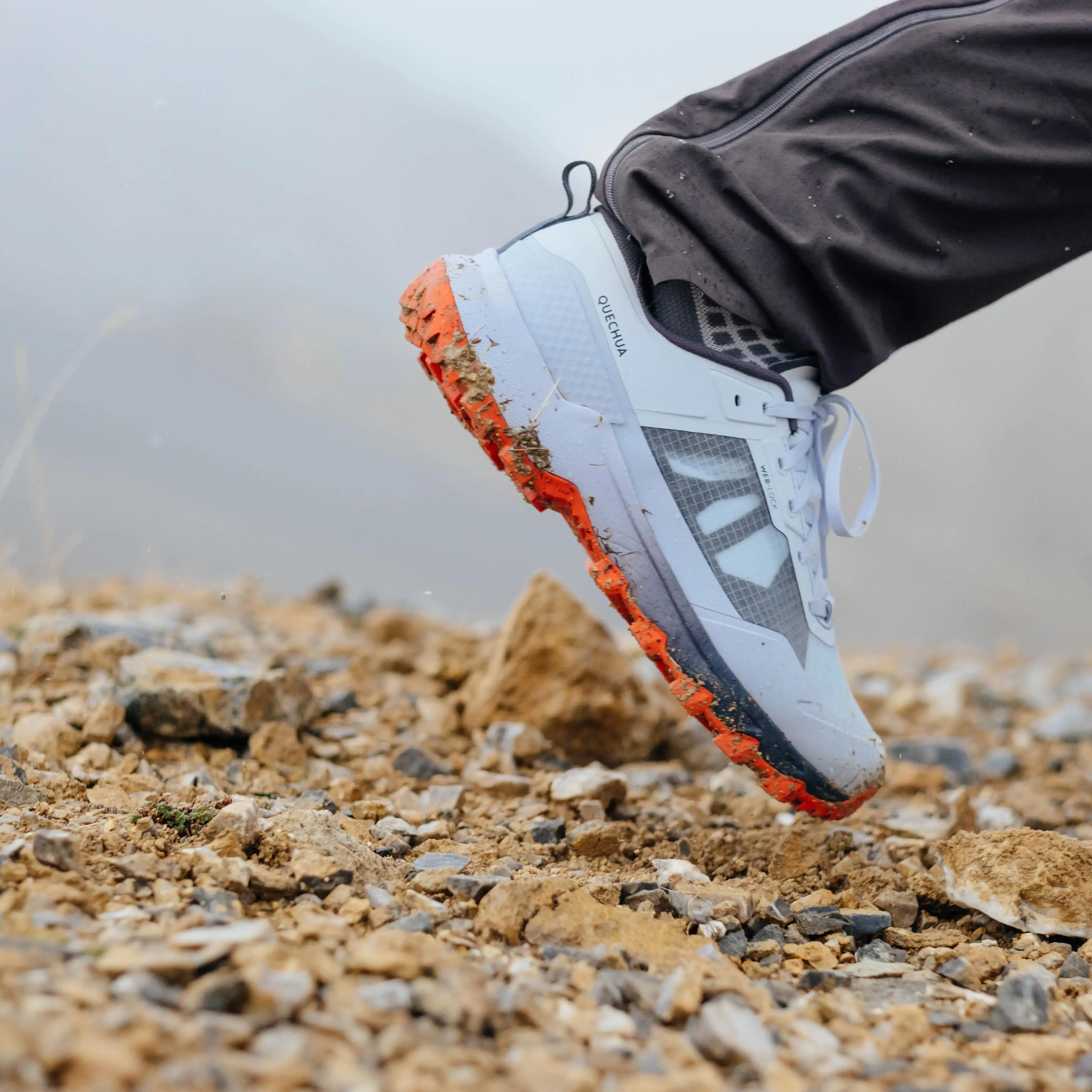 Men’s mountain Hiking Shoes - MH500 LIGHT - Light Grey