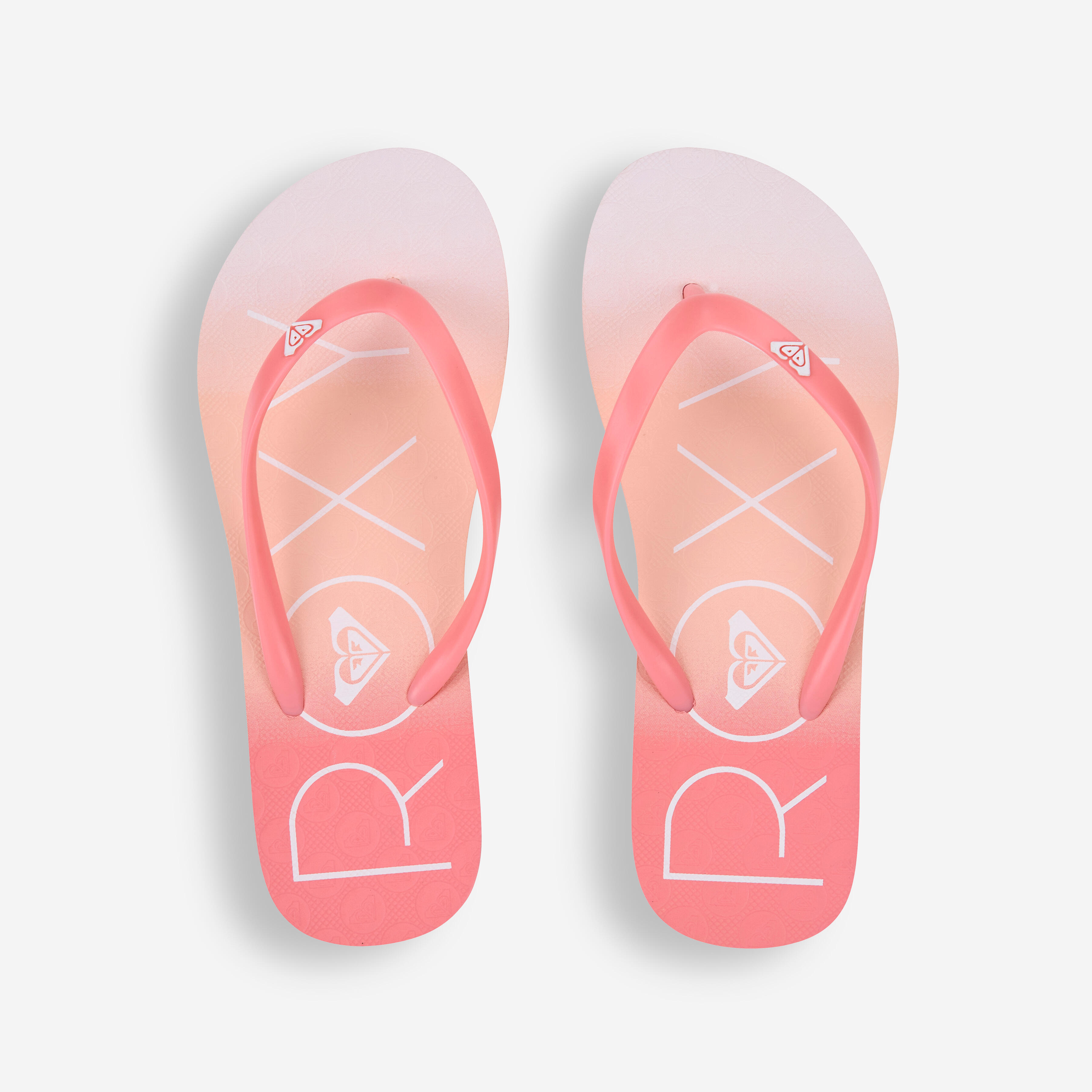 Women's flip-flops - To the sea gradient peach