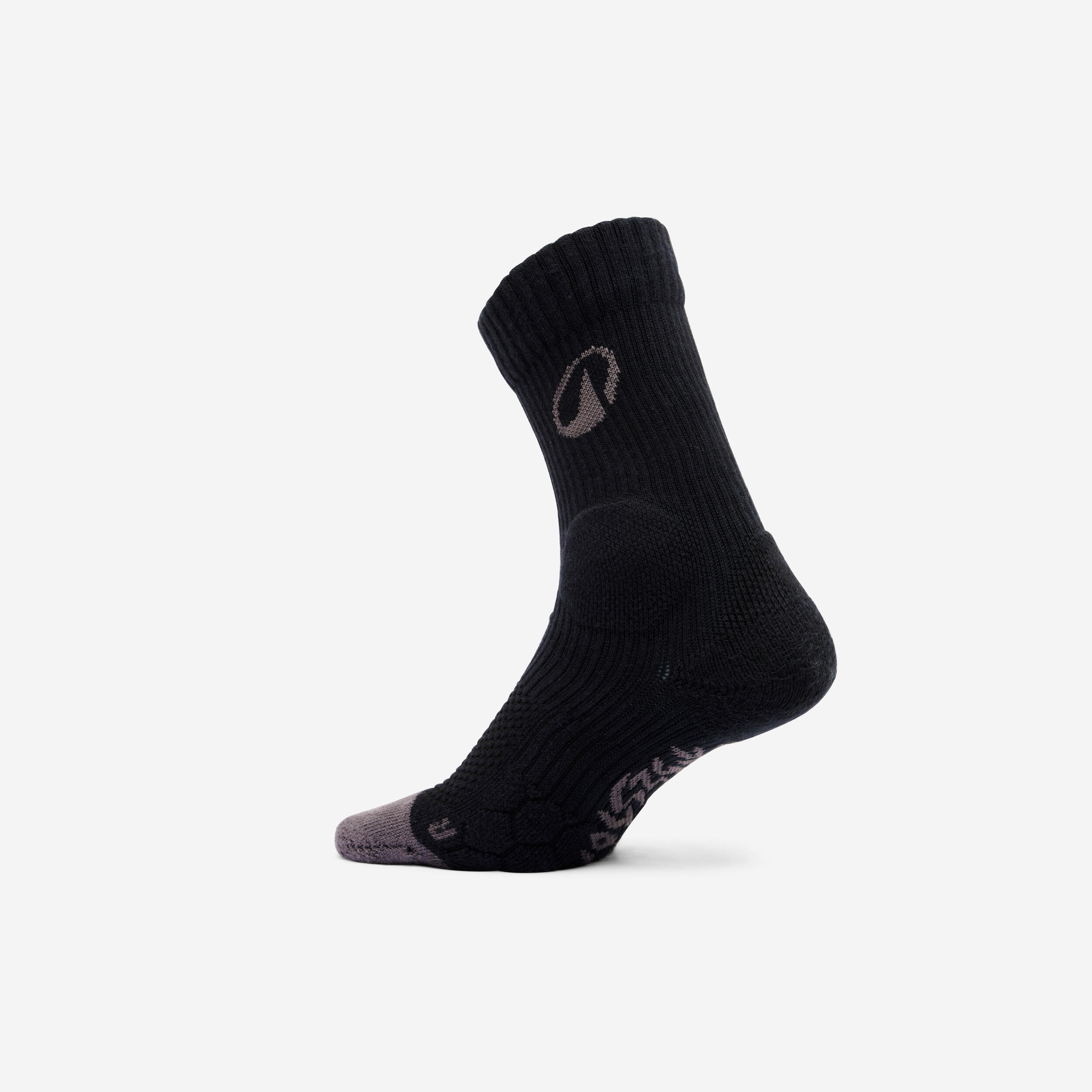 Pair of Mid-Rise Skateboarding Socks SK100 Edouard Damestoy - Black