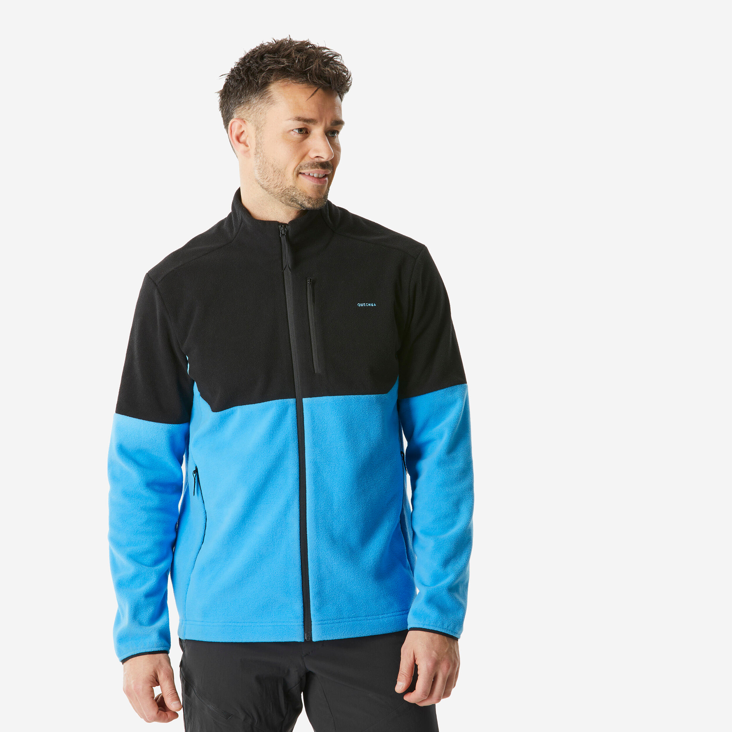 MEN'S HIKING FLEECE MH 500 - BLUE
