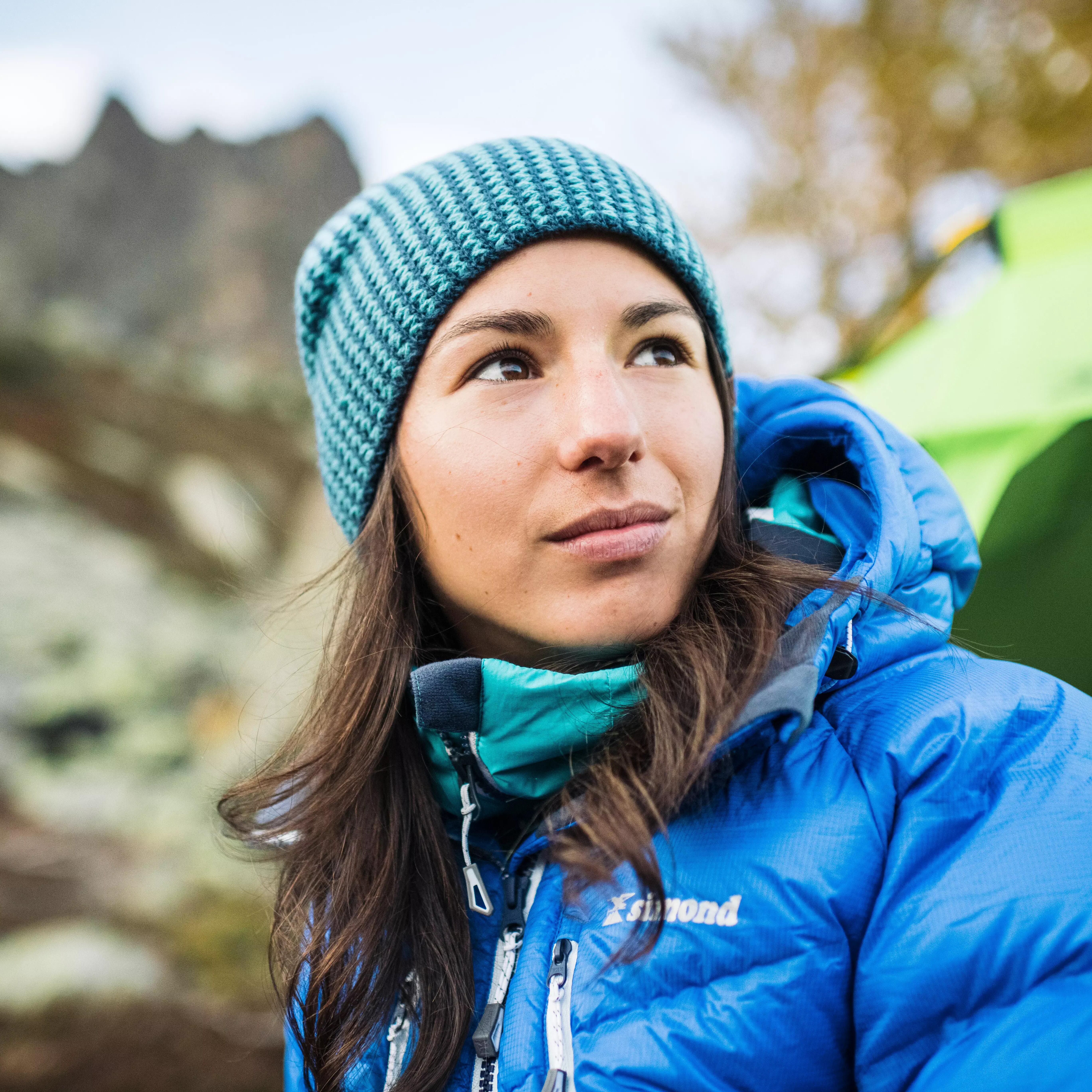 Women's Mountaineering Down Jacket MAKALU - Blue