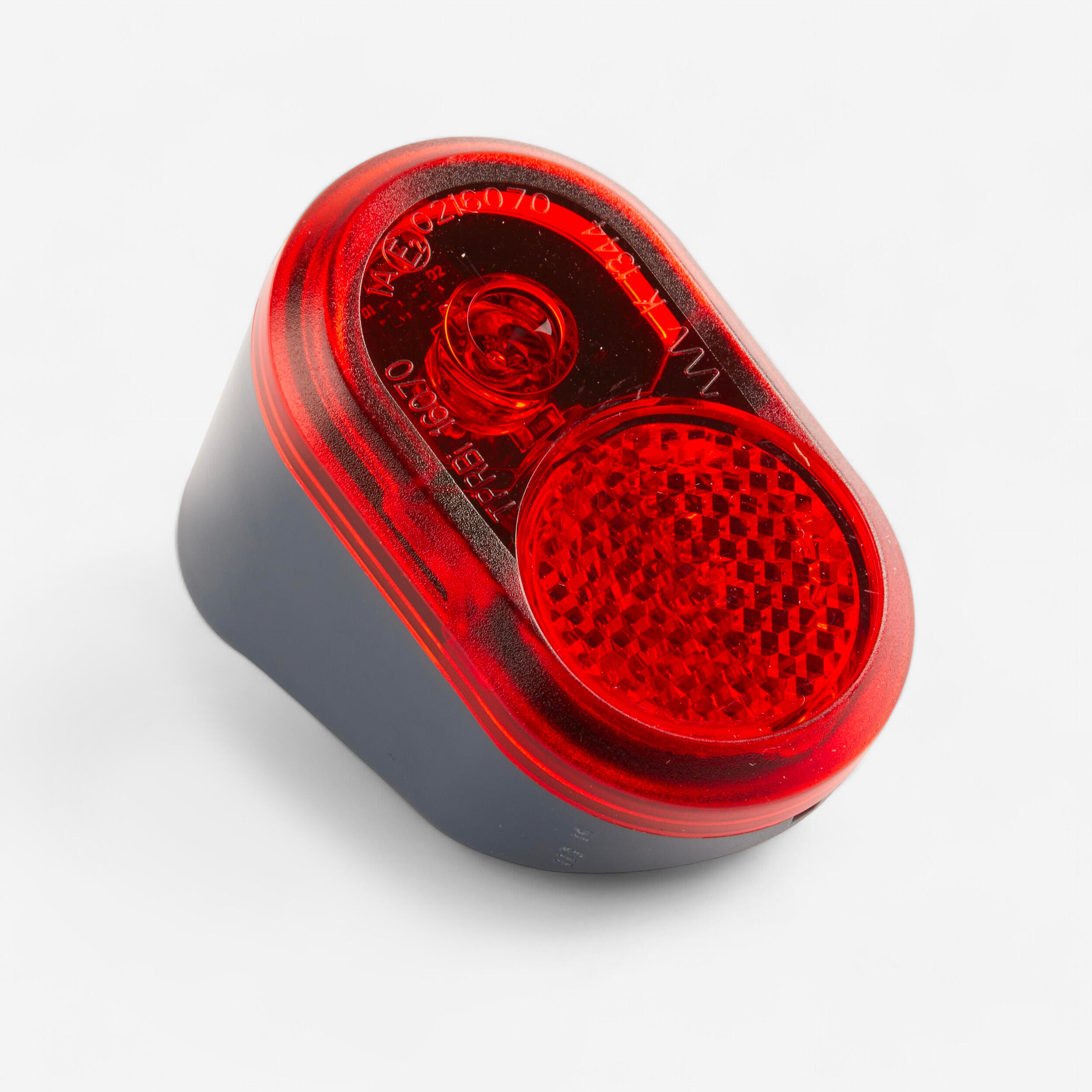 Bike Light Rear Dynamo LED City Bike Elops - Grey