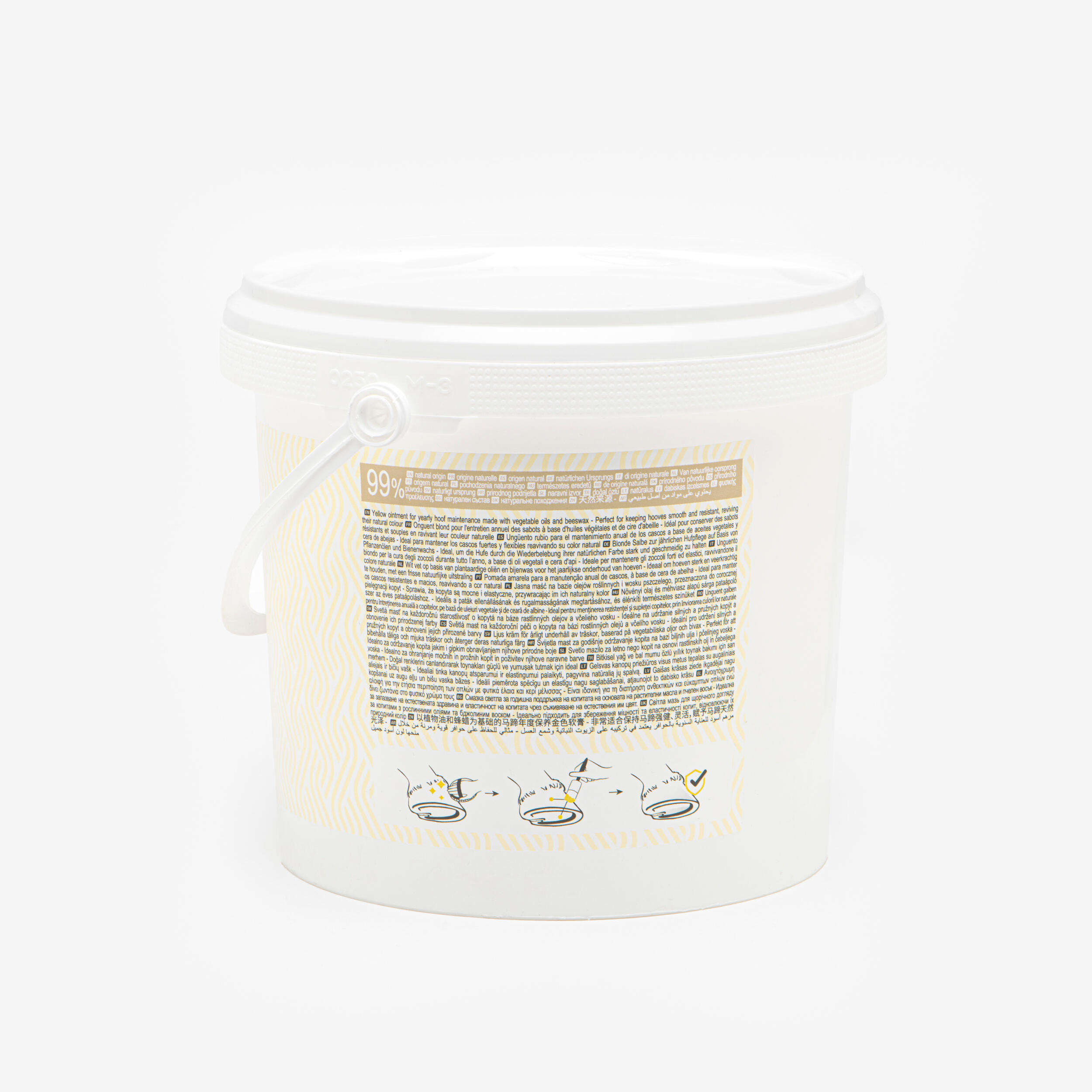 Hoof Care Ointment Horse Riding Hoof Grease for Horse and Pony 2.5 L - Black