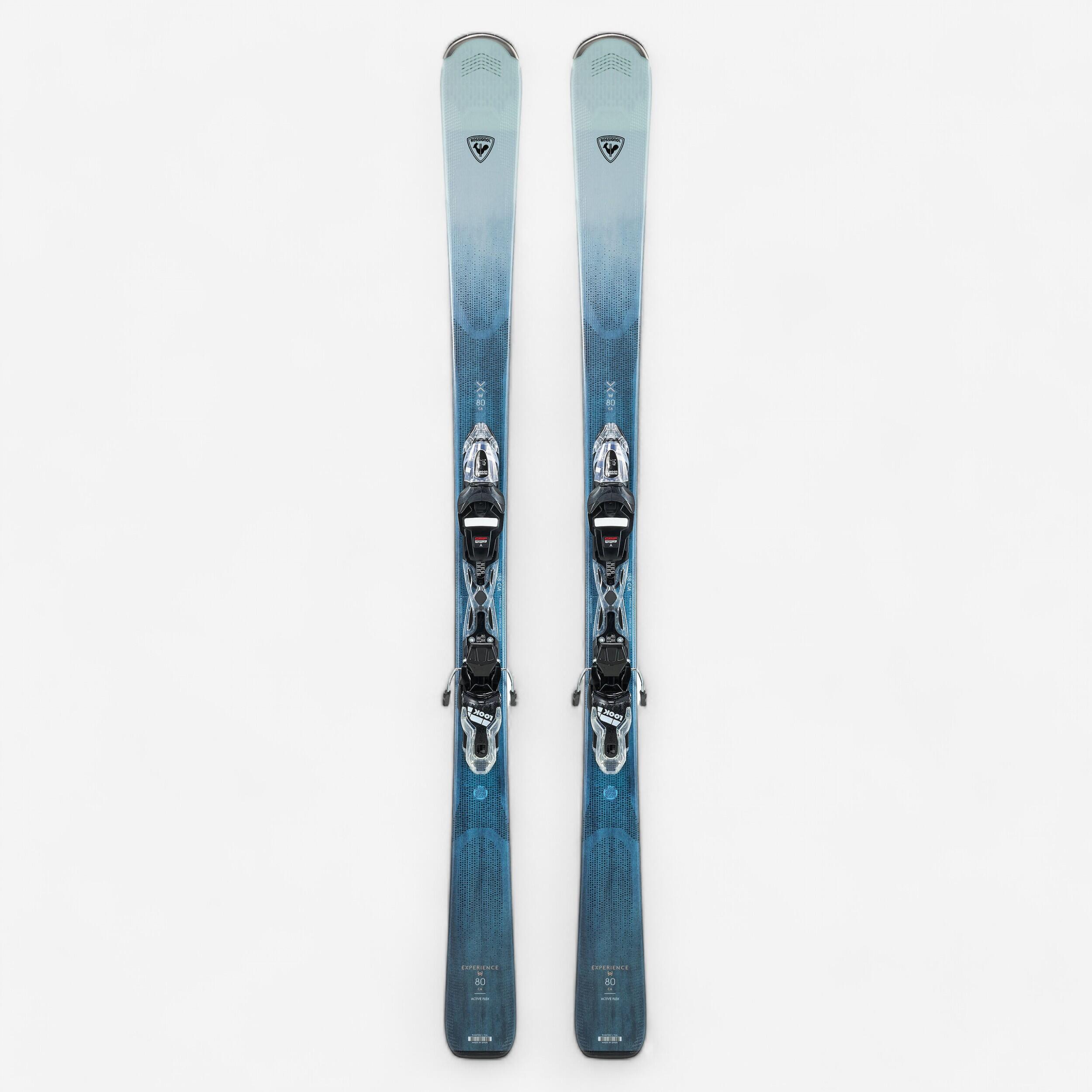 WOMEN'S DOWNHILL SKI WITH BINDINGS - ROSSIGNOL EXPERIENCE 80 W