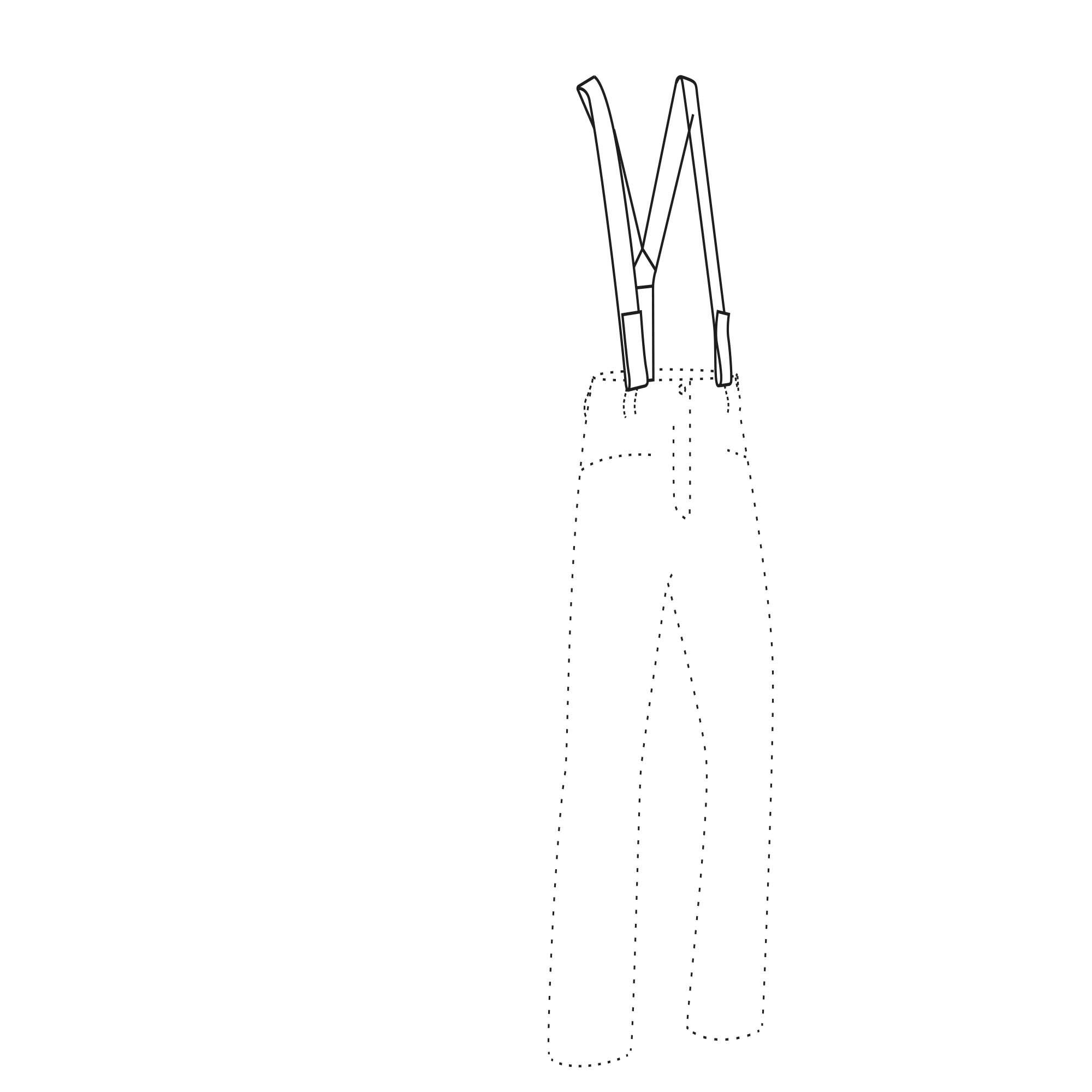 Unisex ski straps for Wedze ski and snowboard trousers