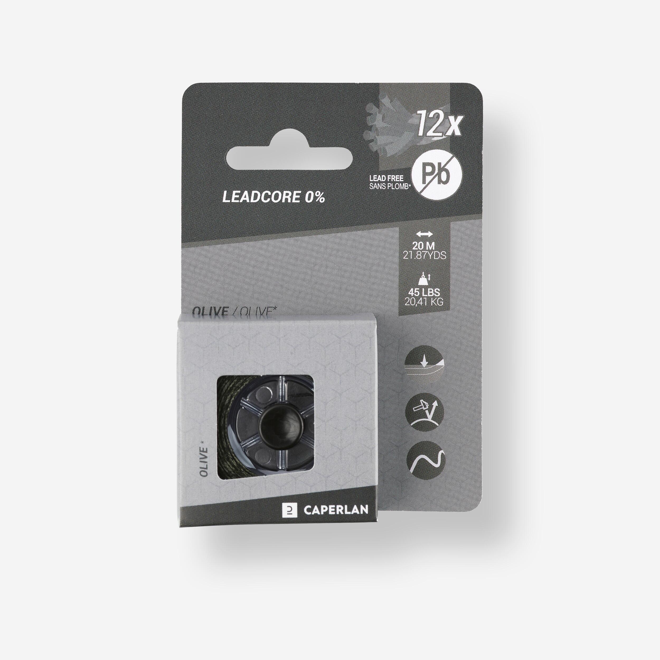 Carp fishing Leadcore 0% 45 lbs 20 m - Olive