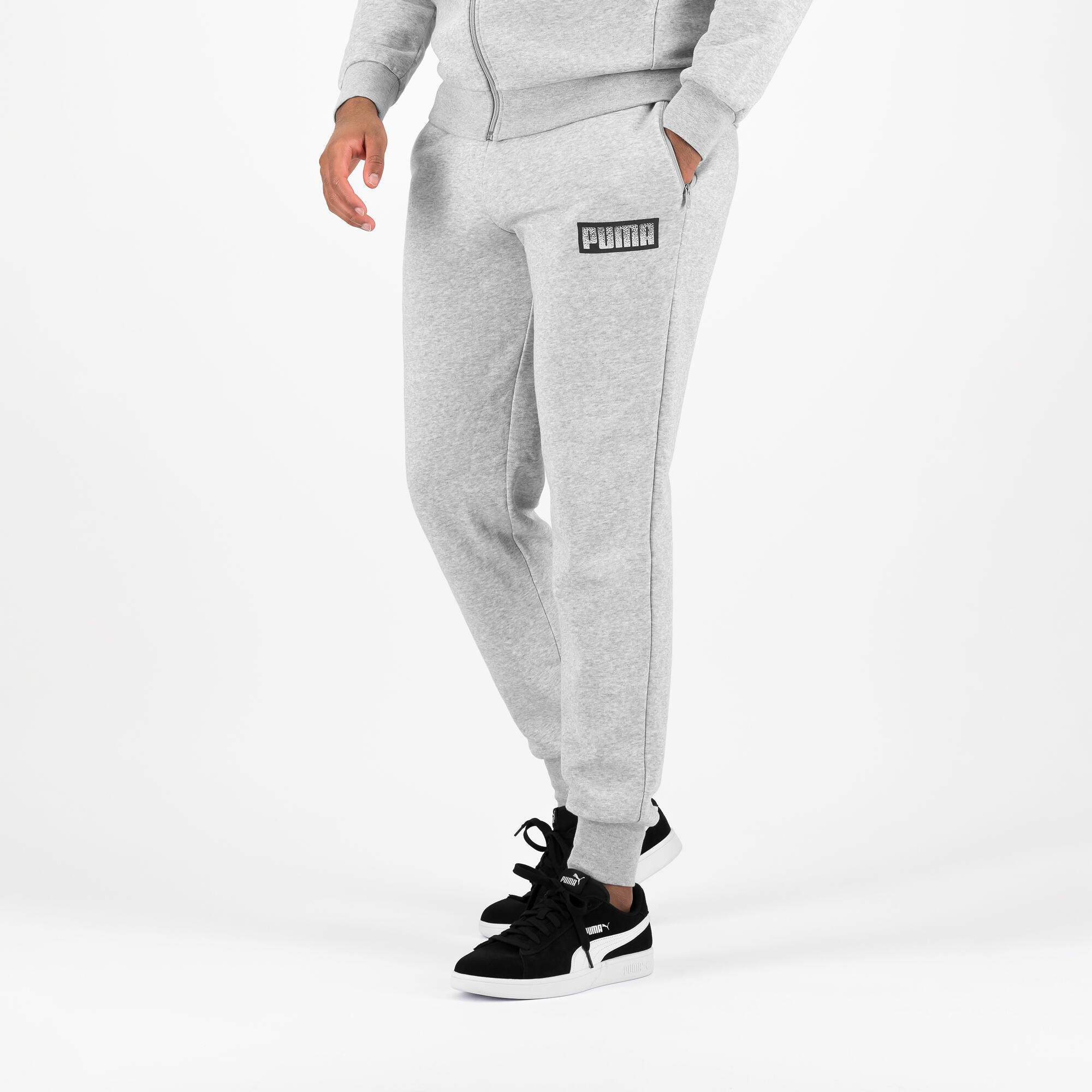 Men's Jogging Bottoms - Grey Print