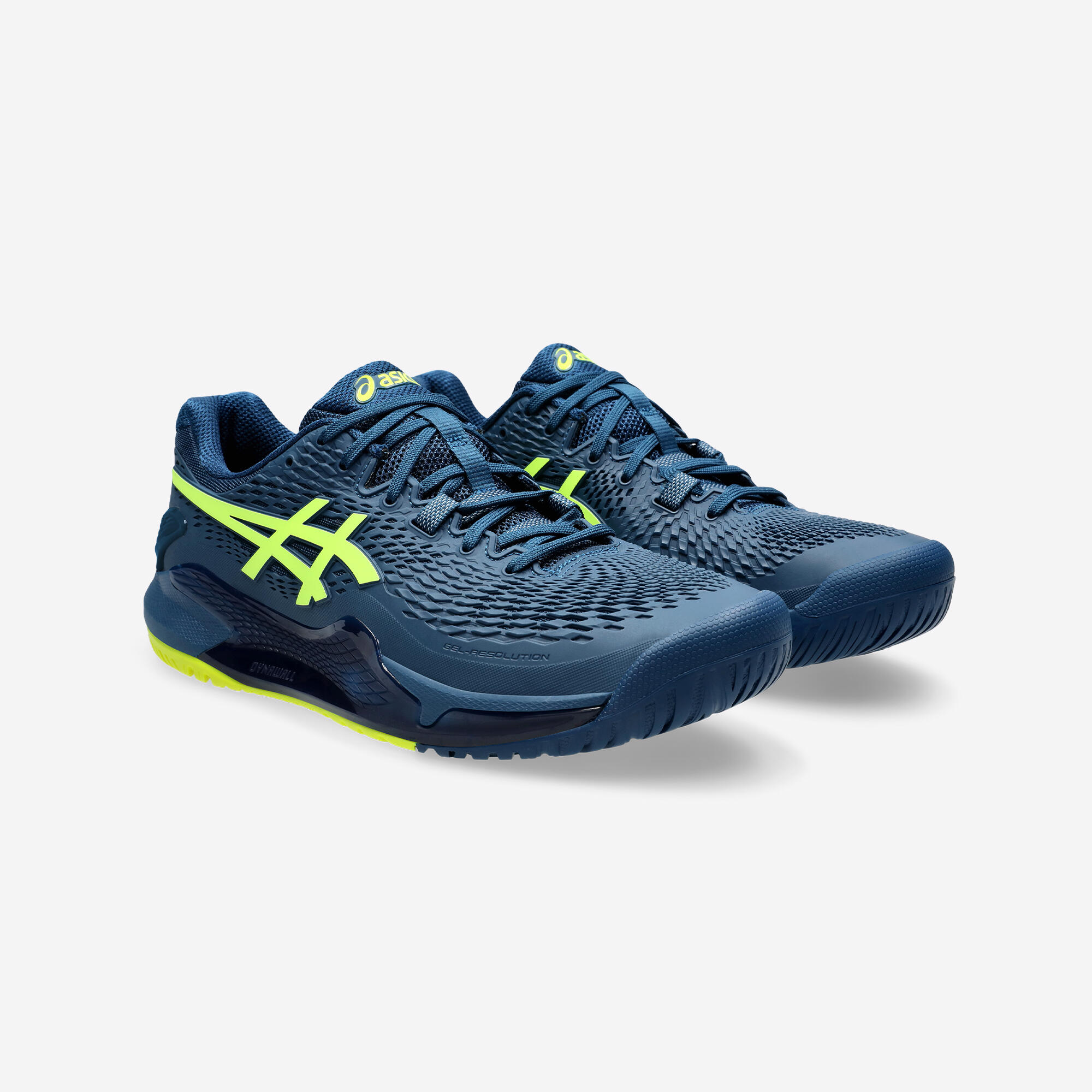 Men's Multicourt Tennis Shoes Gel Resolution 9 - Mako Blue/Safety