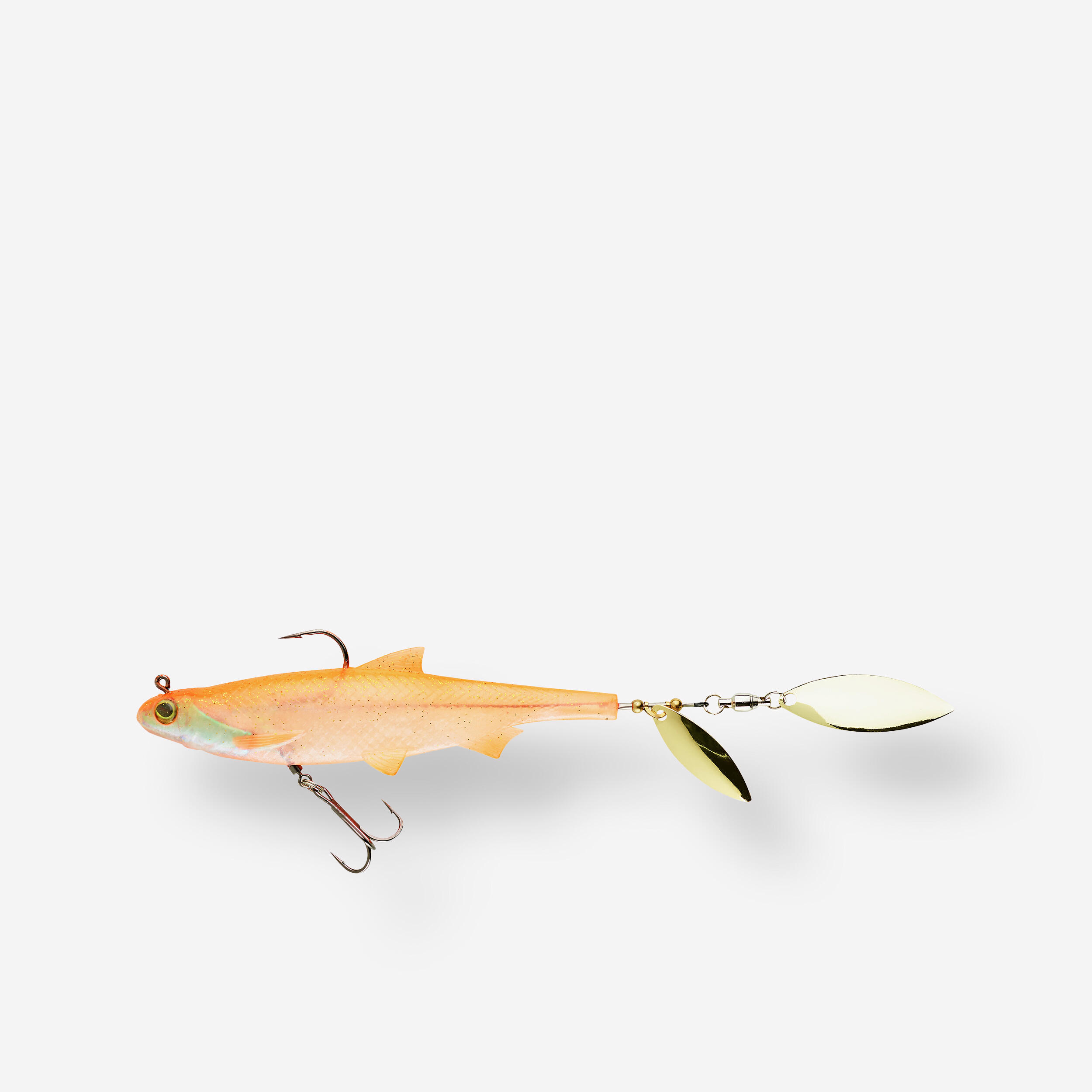 LURE FISHING ROACHSPIN 120 ORANGE BLADED SHAD SOFT LURE