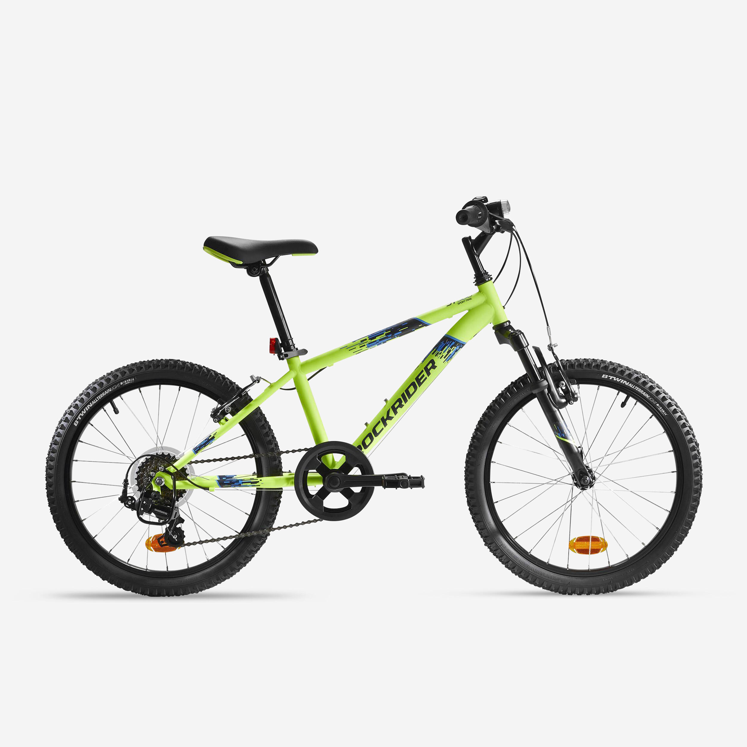 20 Inch Kids Mountain bike Rockrider ST 500 6-9 Years old - Neon Yellow