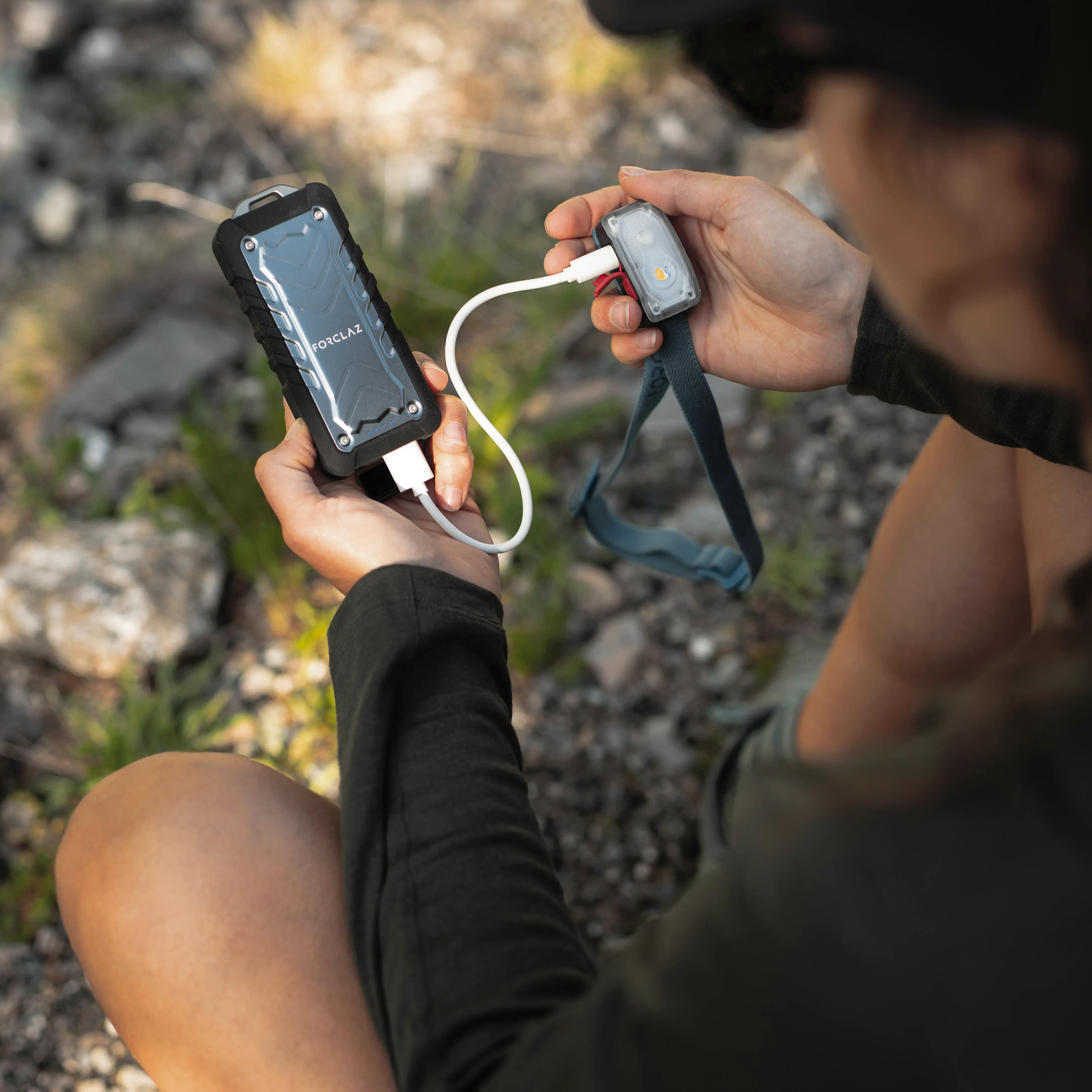 Rechargeable Head Torch - 100 lumen - BIVOUAC 500 USB
