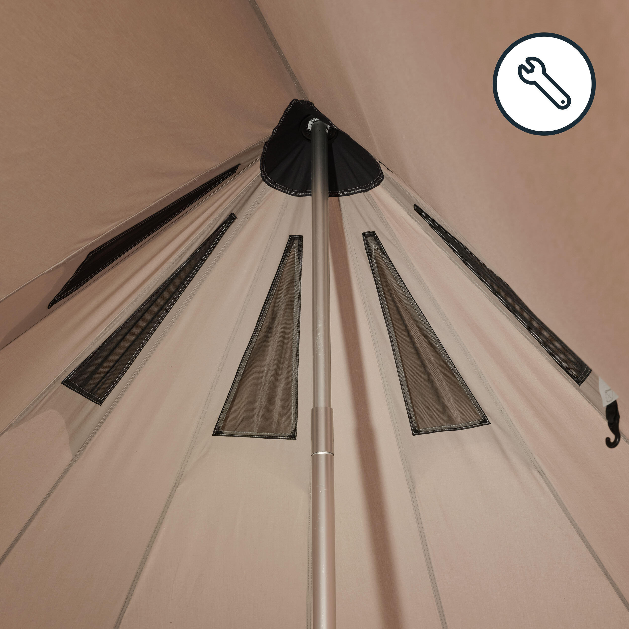 CENTRAL POLE - SPARE PART FOR THE TIPI 5.2 POLYCOTTON TENT